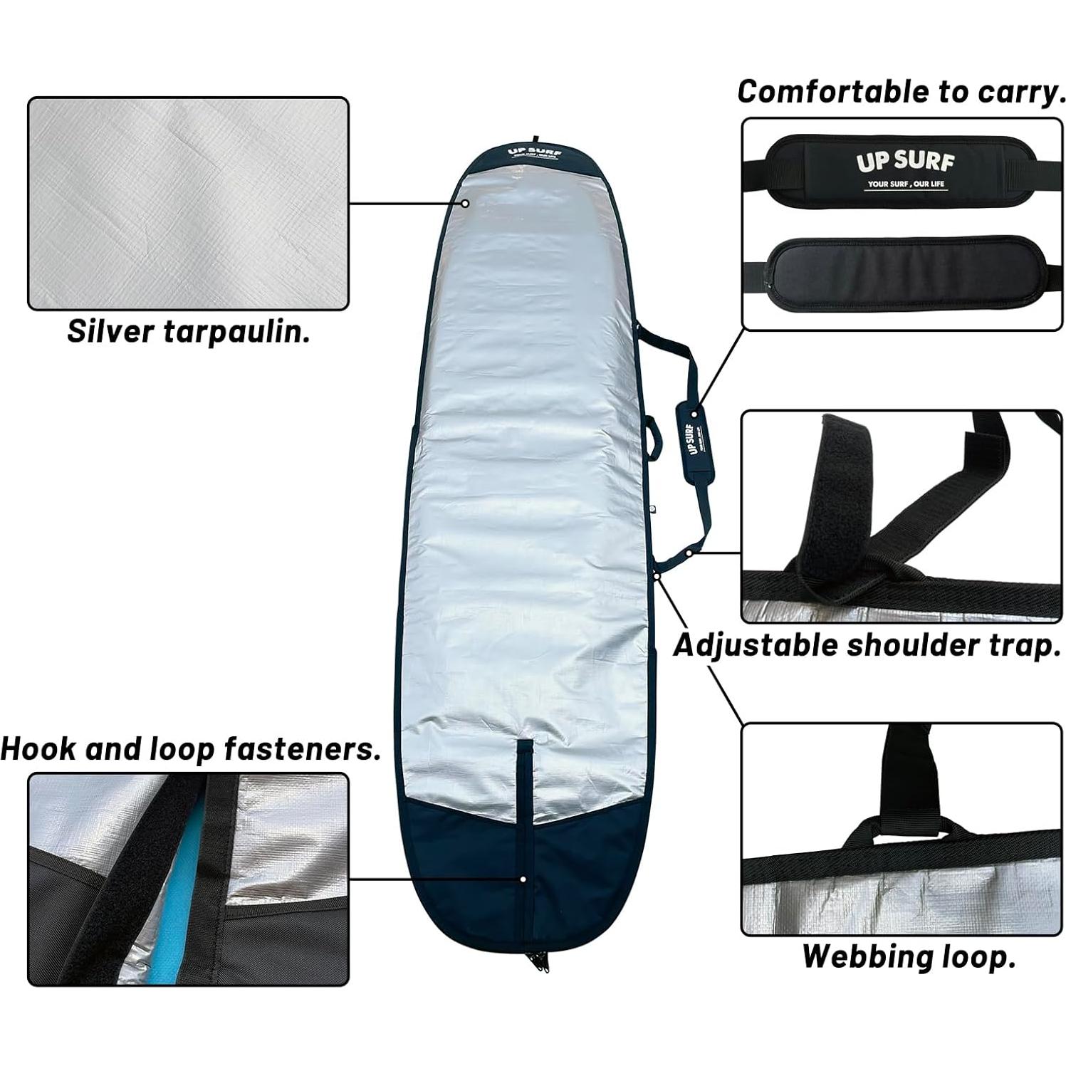 Bolsa de tabla de surf UP SURF 2,59 m y 2,79 m impermeable