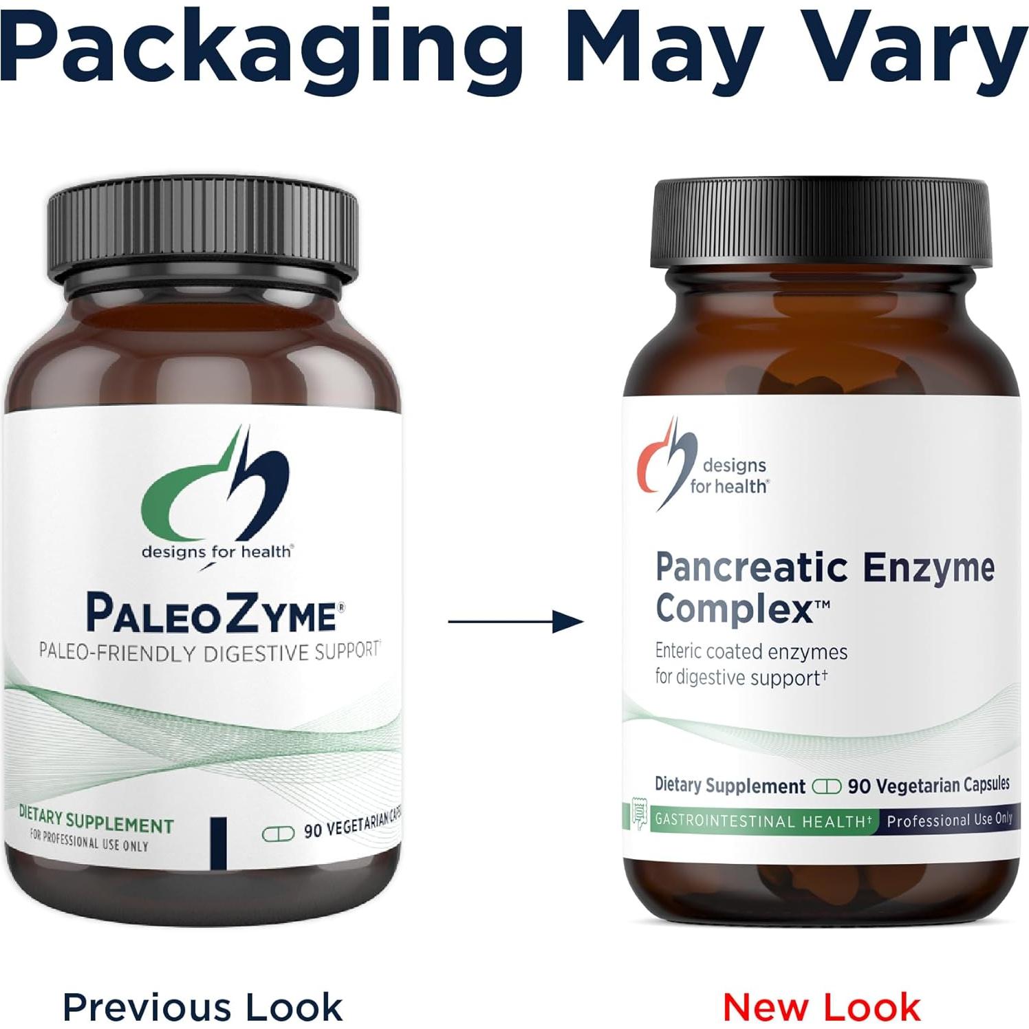 Suplemento Digestivo Designs for Health - Enzimas Pancreáticas y Bromelina - 90 Cápsulas