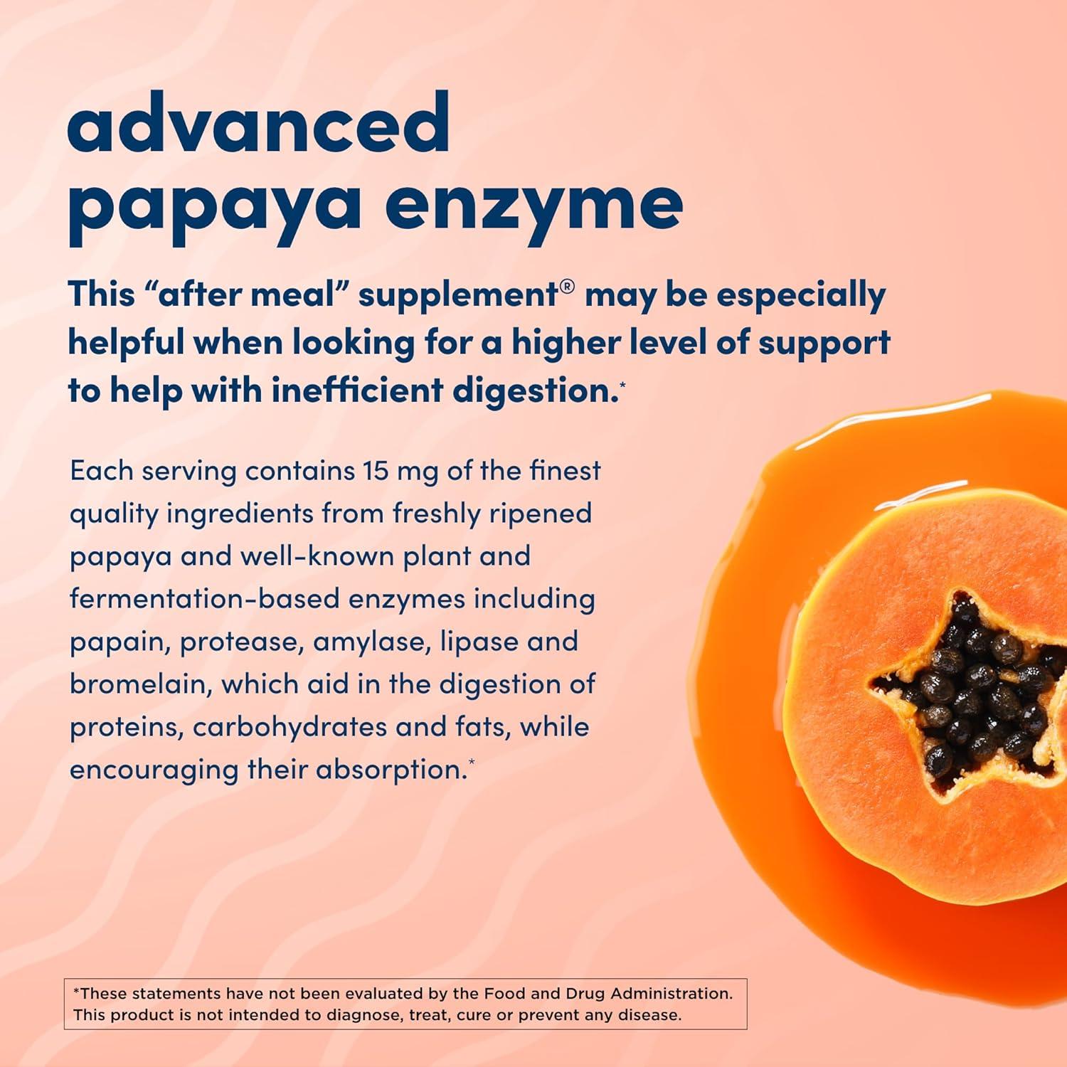 Suplemento Enzima de Papaya Salud Americana - 180 Tabletas Masticables