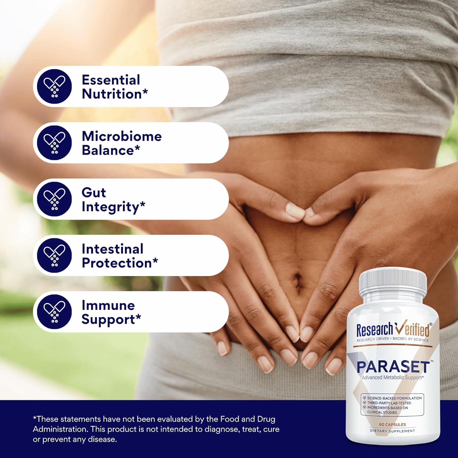 Paraset 60 Cápsulas - Potenciador Natural Salud Intestinal