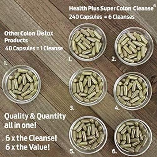 Laxante en Cápsulas Health Plus Super Colon Cleanse 240 Unidades