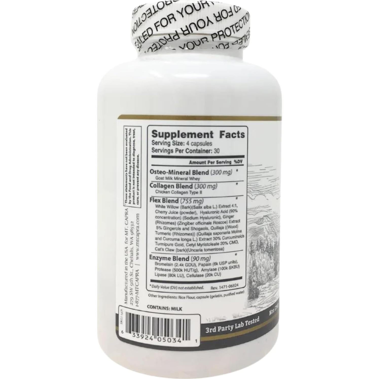 Suplemento Articular CapraFlex Mt. Capra | 120 Cápsulas