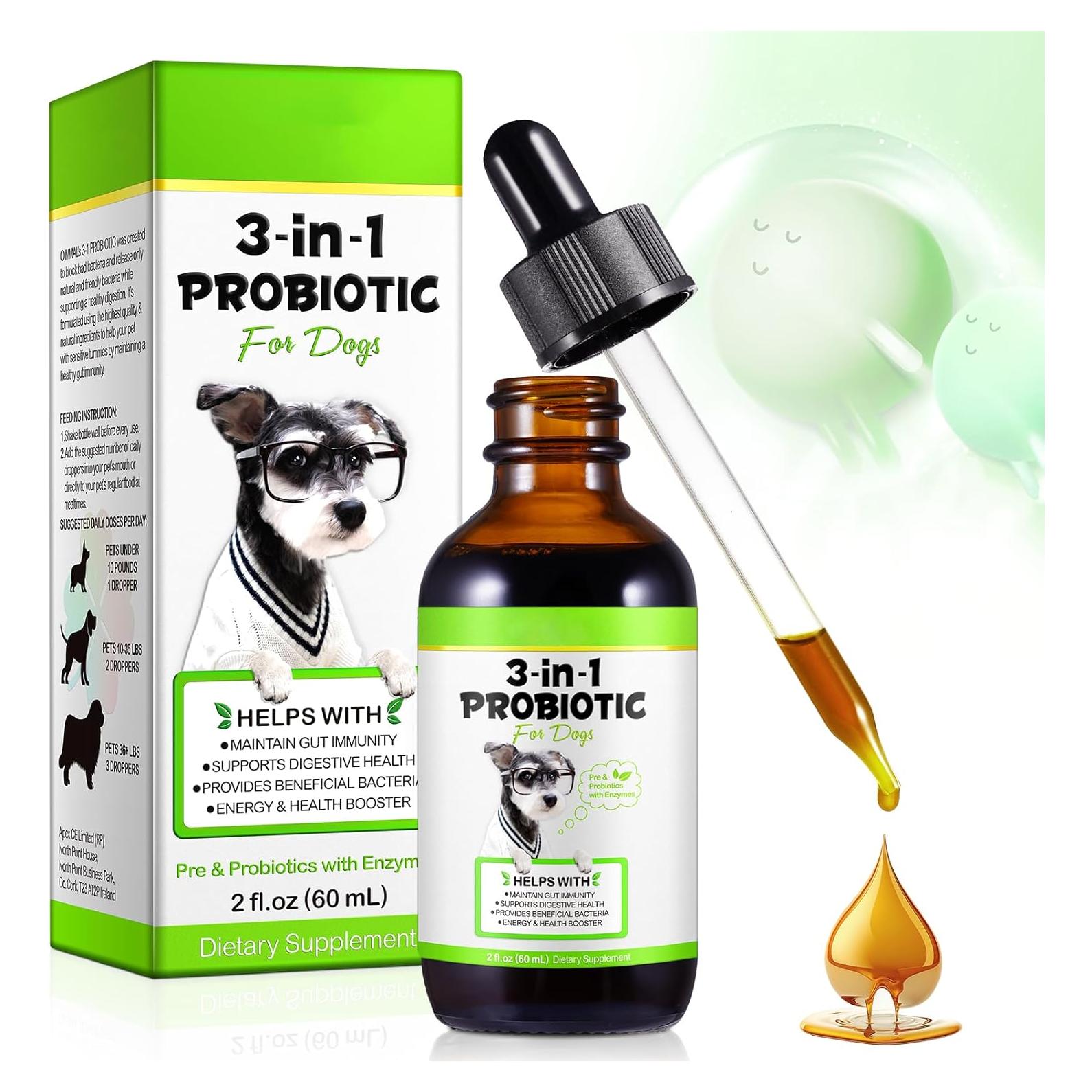 Probioticos 3-en-1 para Perros Writheion 60 ml Digestión