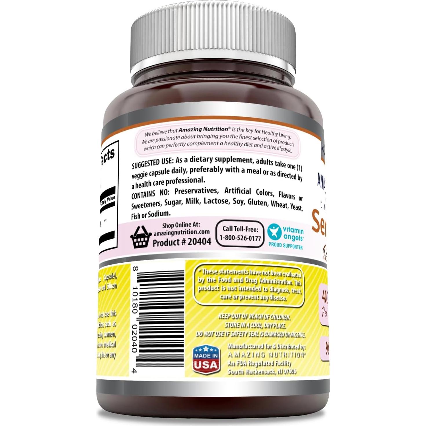 Suplemento de Serrapeptasa Nutrición Asombrosa 40000 UI 90 Cápsulas