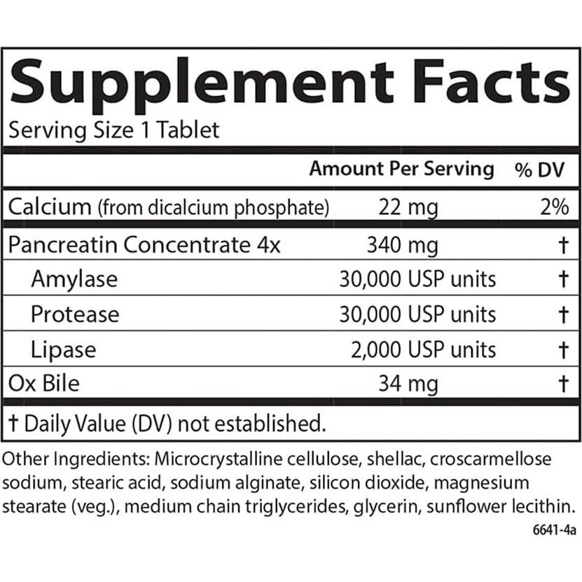Enzimas Digestivas Naturales Carlson 100 Tabletas  Proteasa Amilasa Lipasa