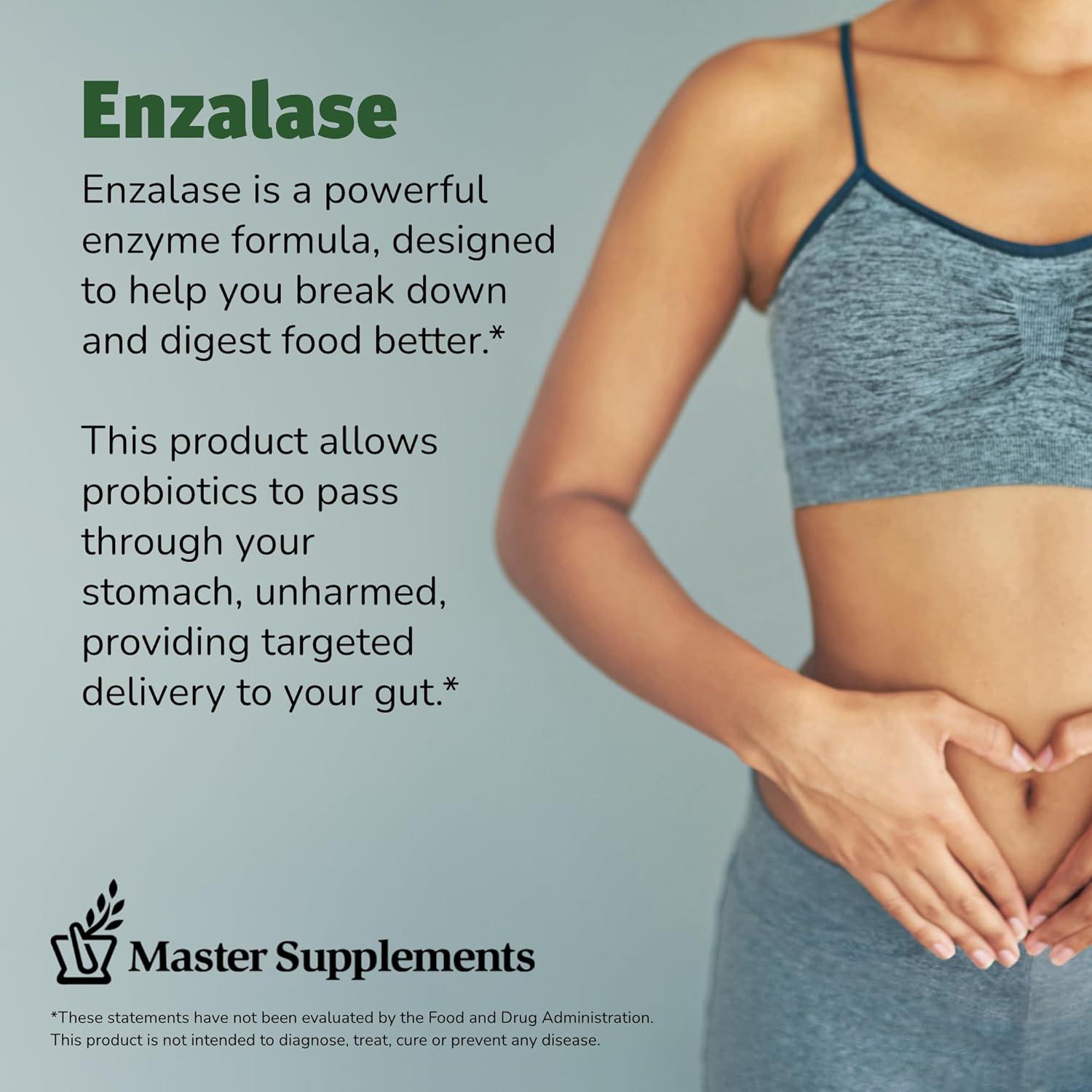 Enzalase Master Supplements - 50 Cápsulas Digestivas Veganas