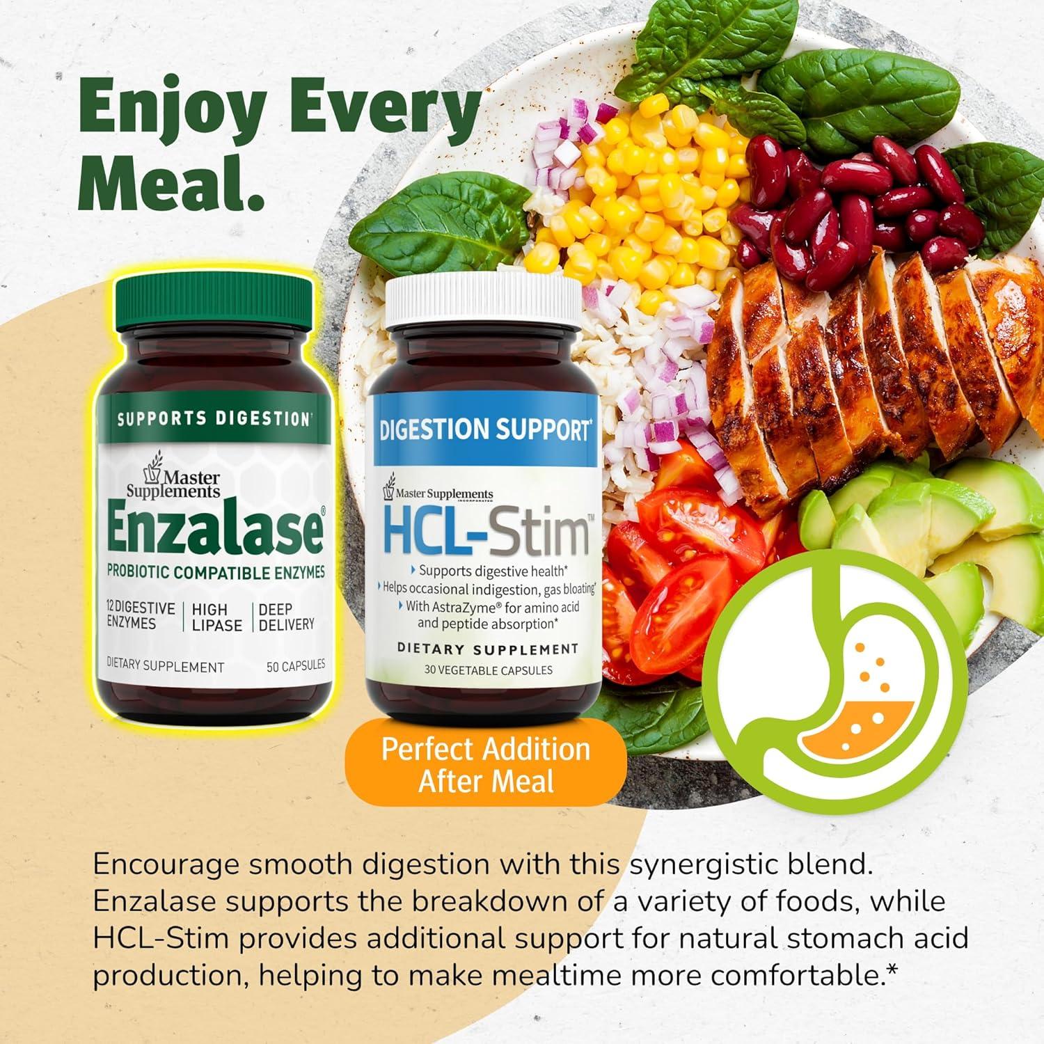 Enzalase Master Supplements - 50 Cápsulas Digestivas Veganas