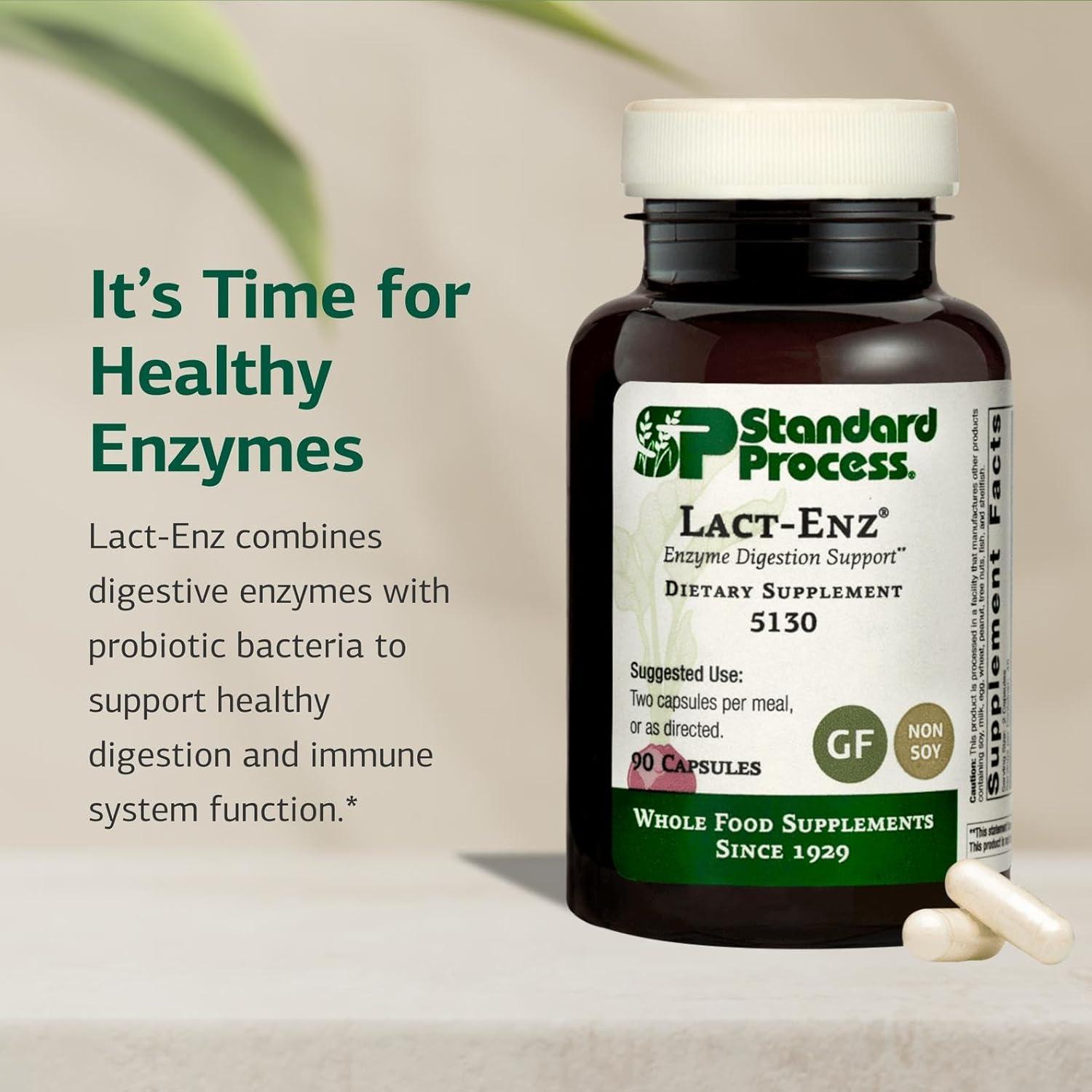Suplemento Digestivo Standard Process Lact-ENZ 90 Cápsulas
