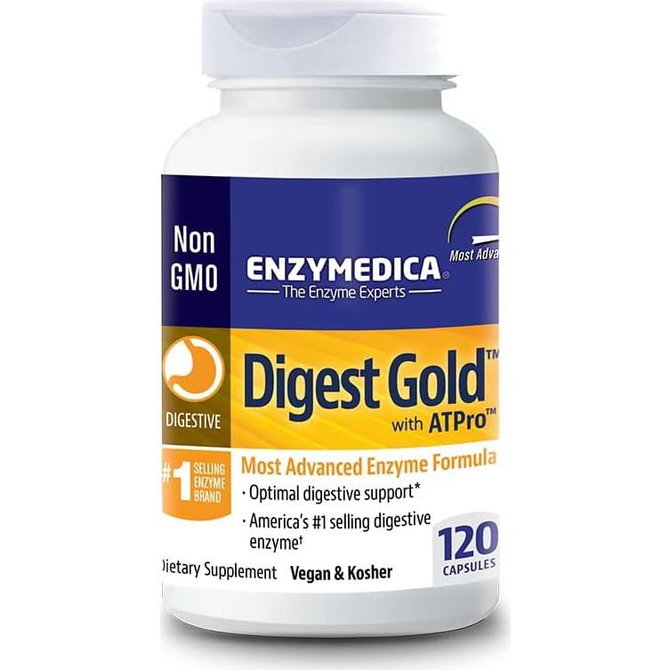 Enzymedica Digest Gold + ATPro 120 Cápsulas Enzimas Digestivas