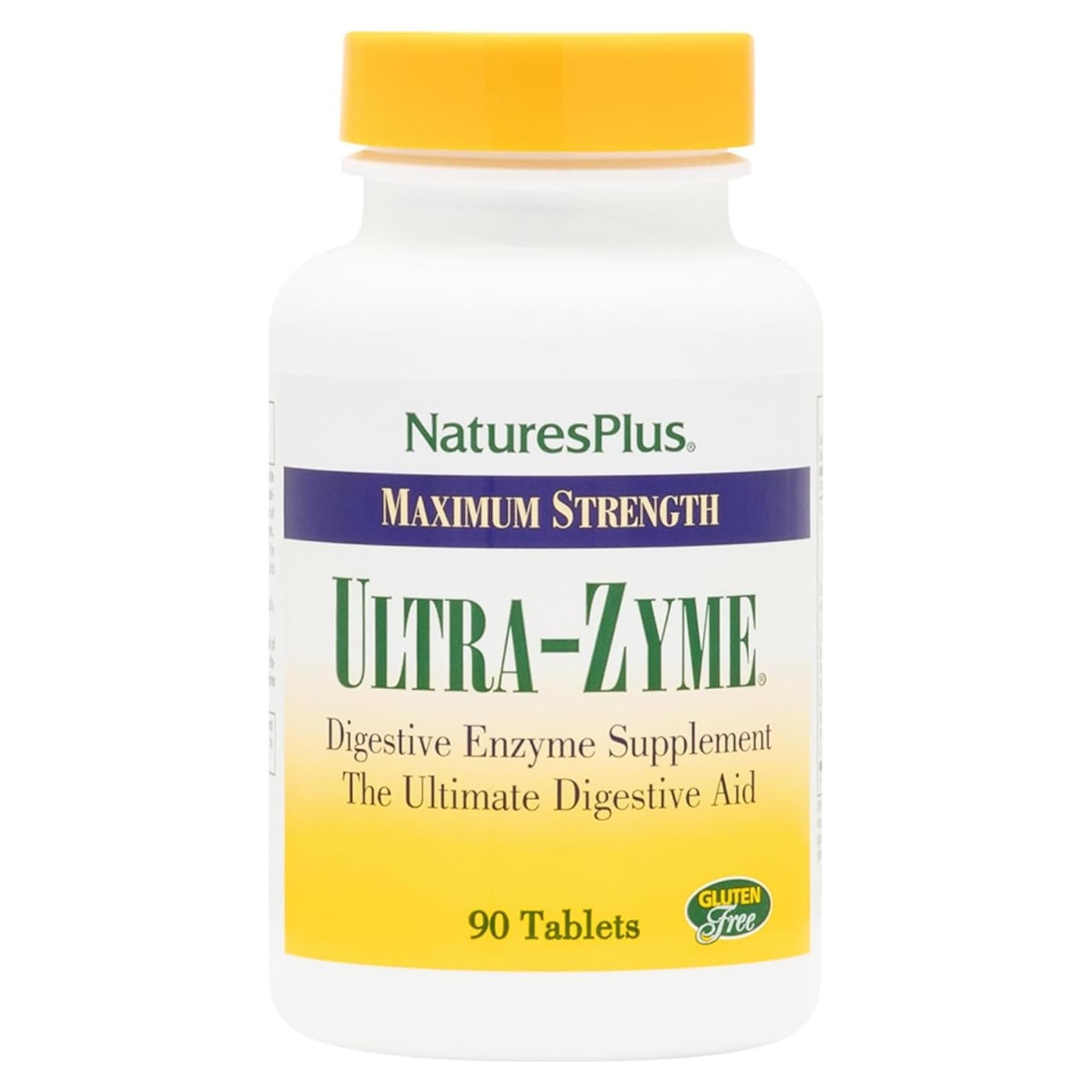 Suplemento Enzimático NaturesPlus Ultra-Zyme 90 Tabletas