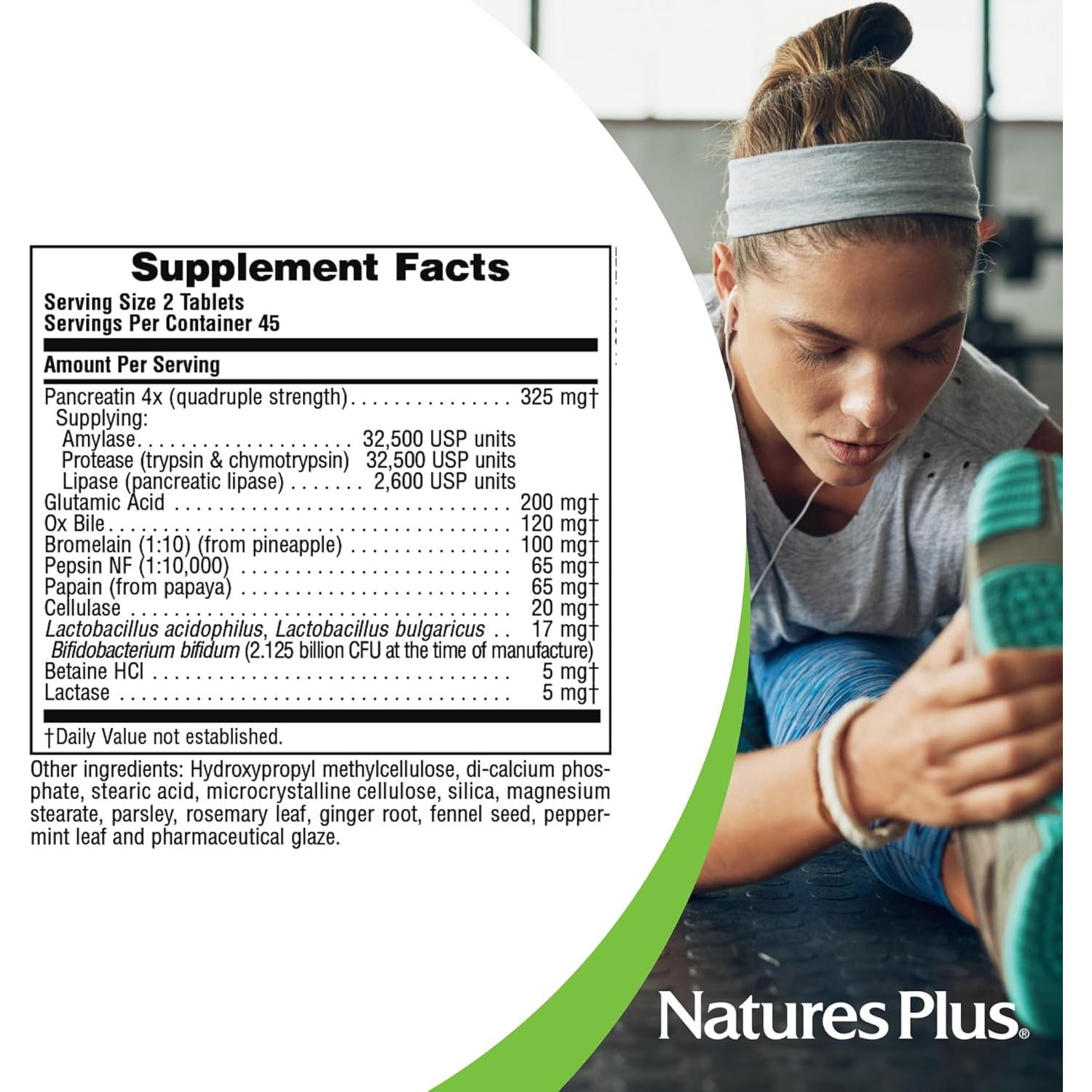 Suplemento Enzimático NaturesPlus Ultra-Zyme 90 Tabletas