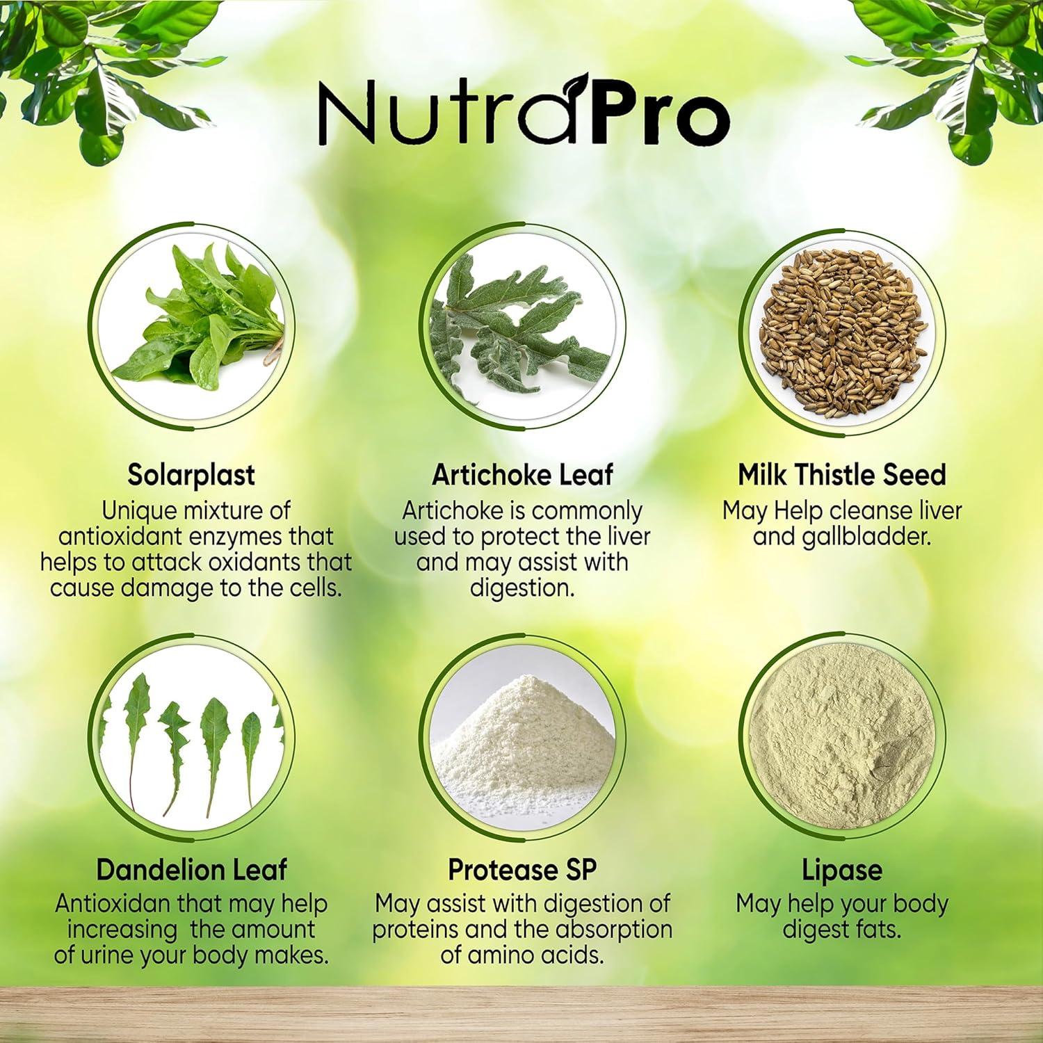 Suplemento Hepático NutraPro - Detox y Salud del Hígado 59g