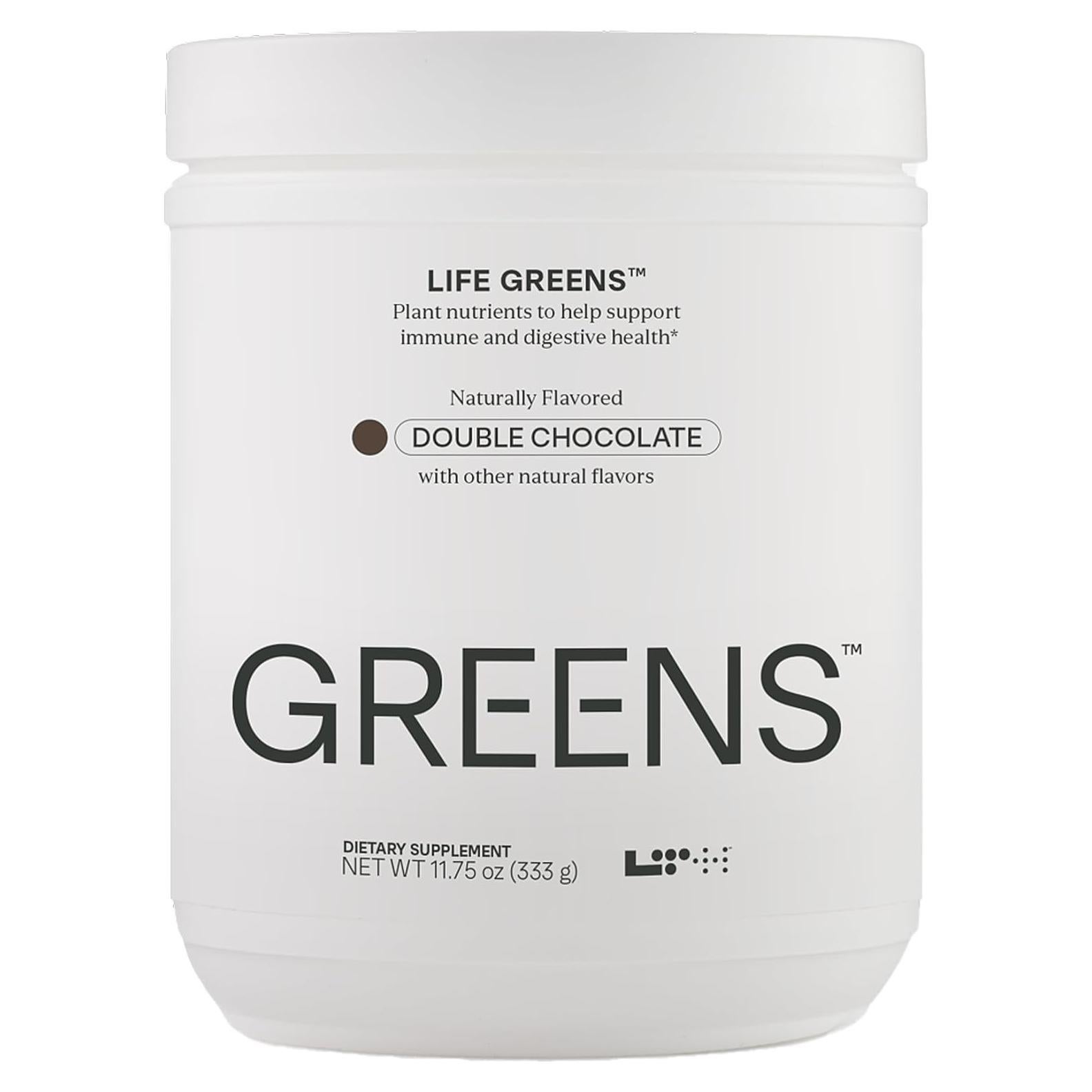 LTH Life Greens Polvo Superalimento Vegano Chocolate Doble 30 Porciones
