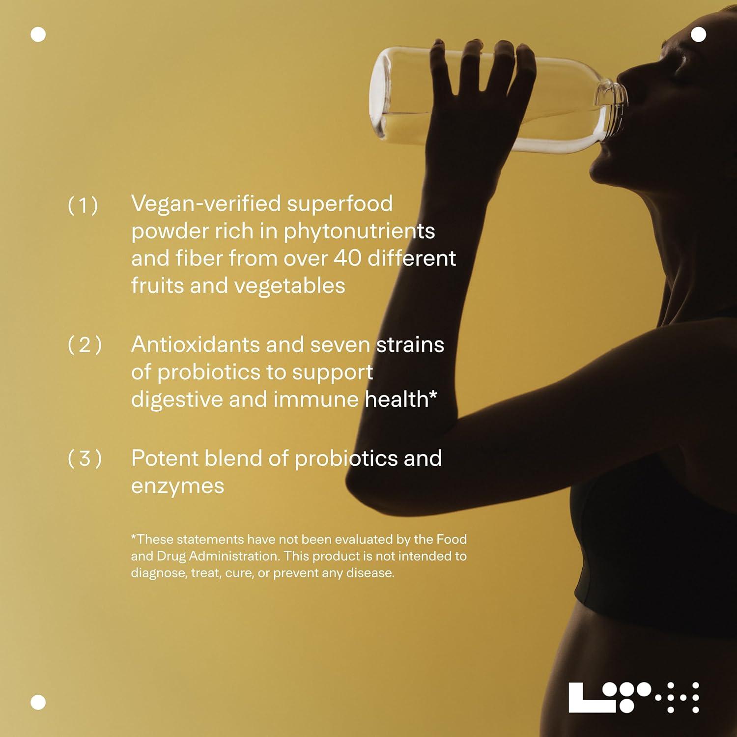 LTH Life Greens Polvo Superalimento Vegano Chocolate Doble 30 Porciones