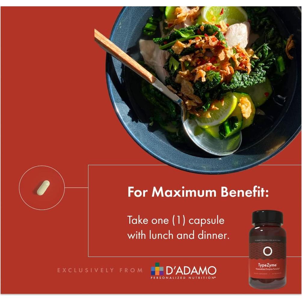 Suplemento Enzimático TypeZyme D'Adamo - Tipo de Sangre O