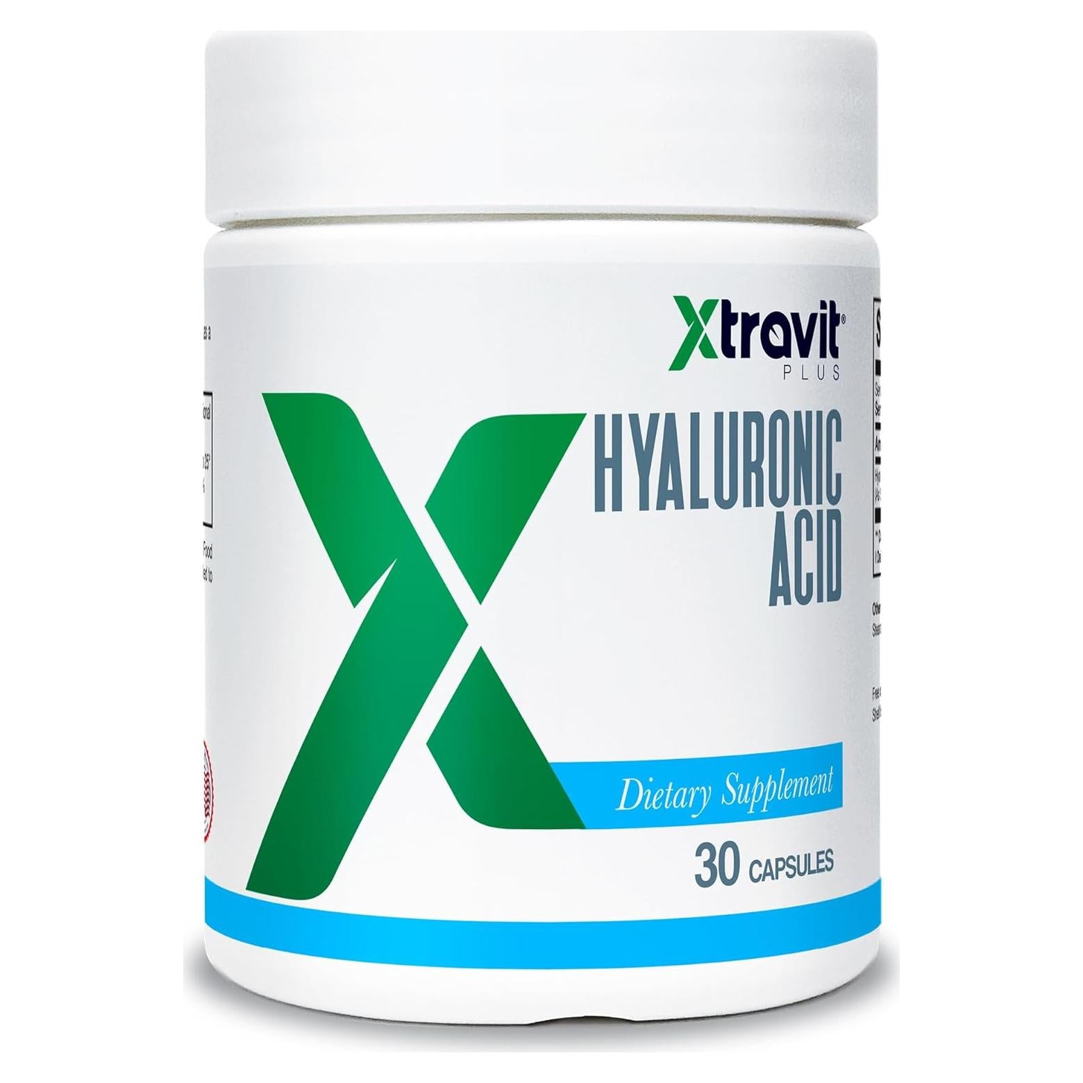 Suplemento de Ácido Hialurónico Xtravit 100 mg 30 Cápsulas