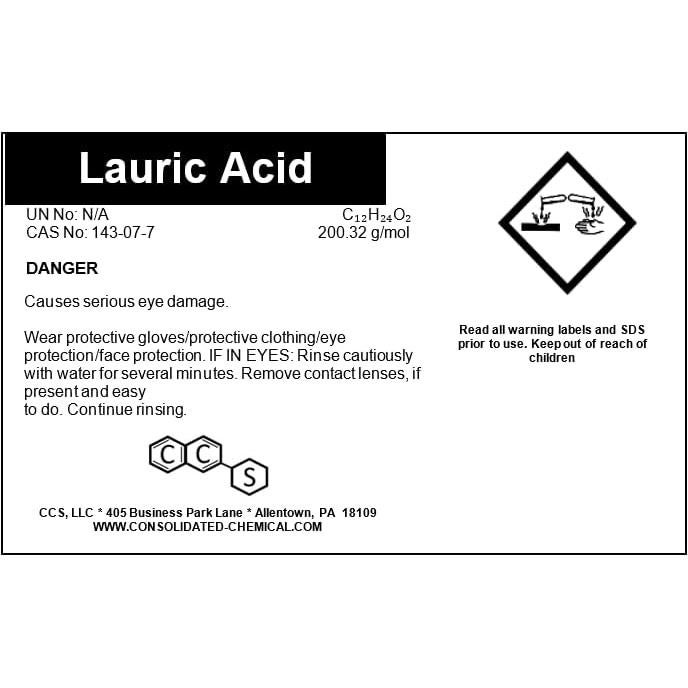 Ácido Laurico Alta Pureza 100g - CCS