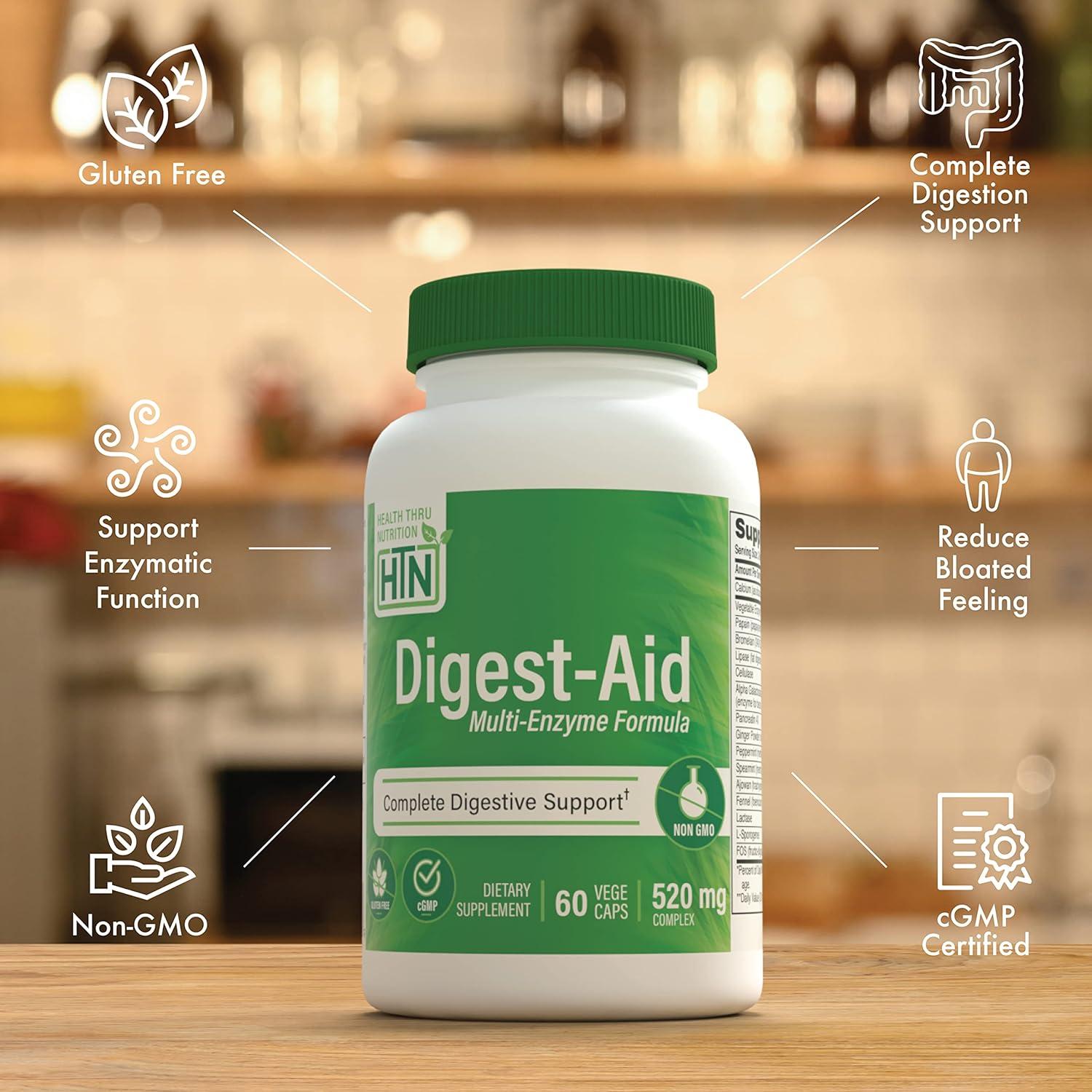 Digest-Aid Enzimas Digestivas con Pre y Probioticos 60 Vegecaps