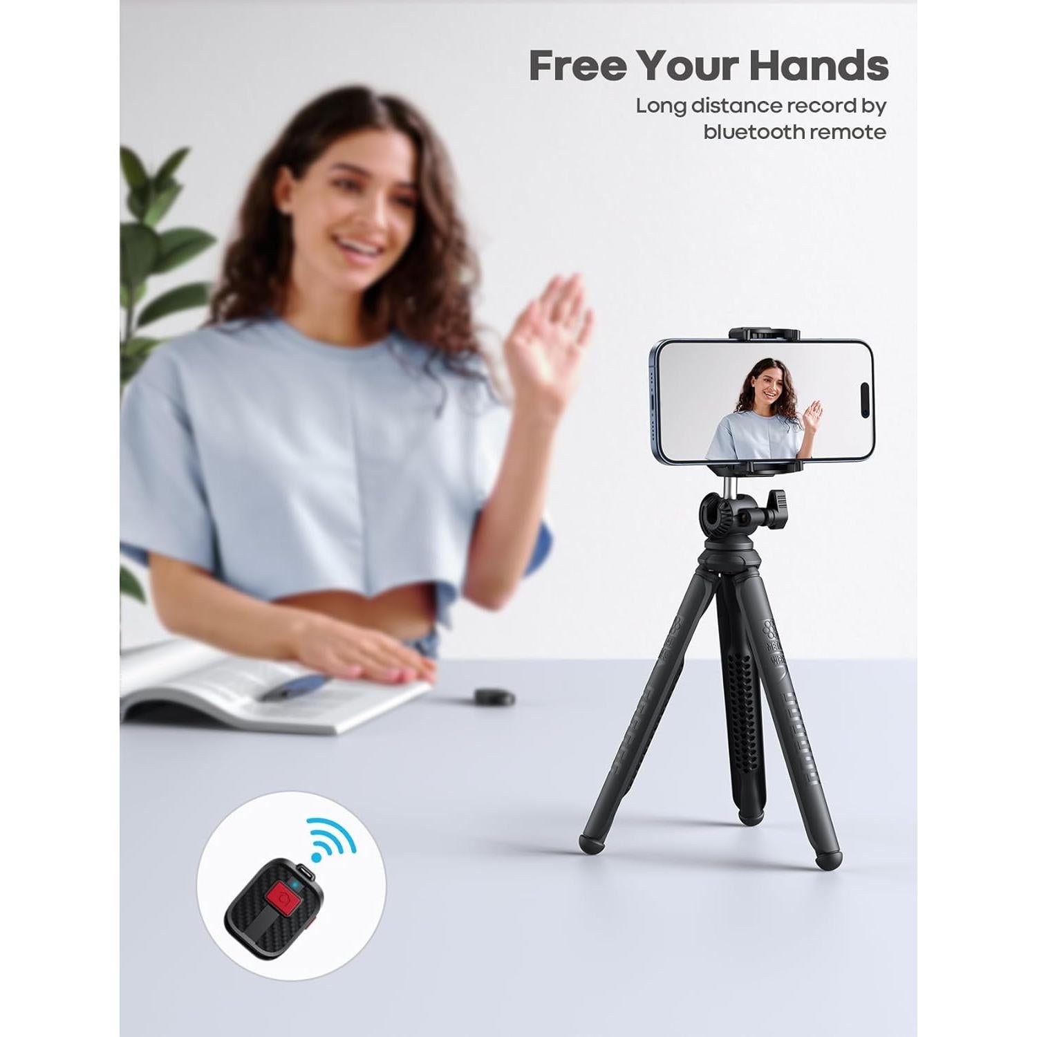 Trípode Lamicall STTP03 Flexible 3 en 1 para iPhone