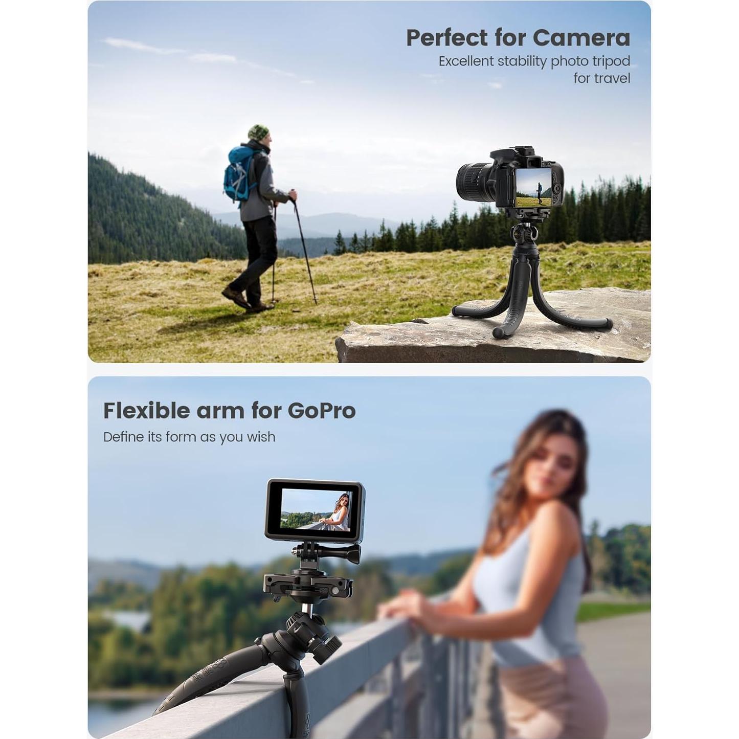 Trípode Lamicall STTP03 Flexible 3 en 1 para iPhone