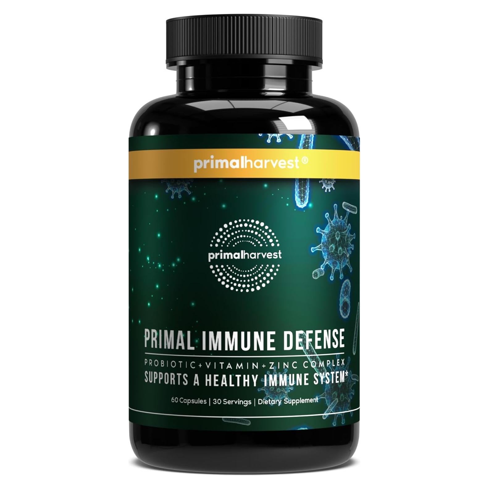 Suplemento Primal Harvest Inmunidad 10 en 1 con Probioticos y Vitaminas