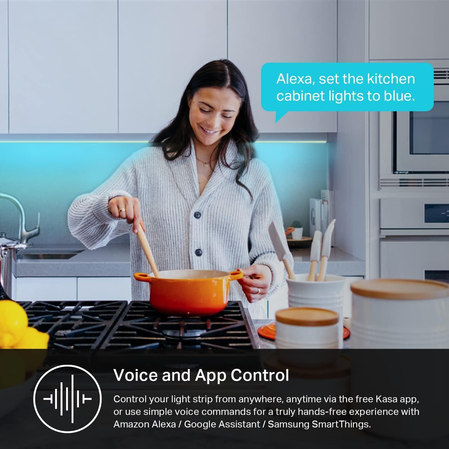 Tira LED Inteligente Kasa 10m RGB Wi-Fi Control Alexa