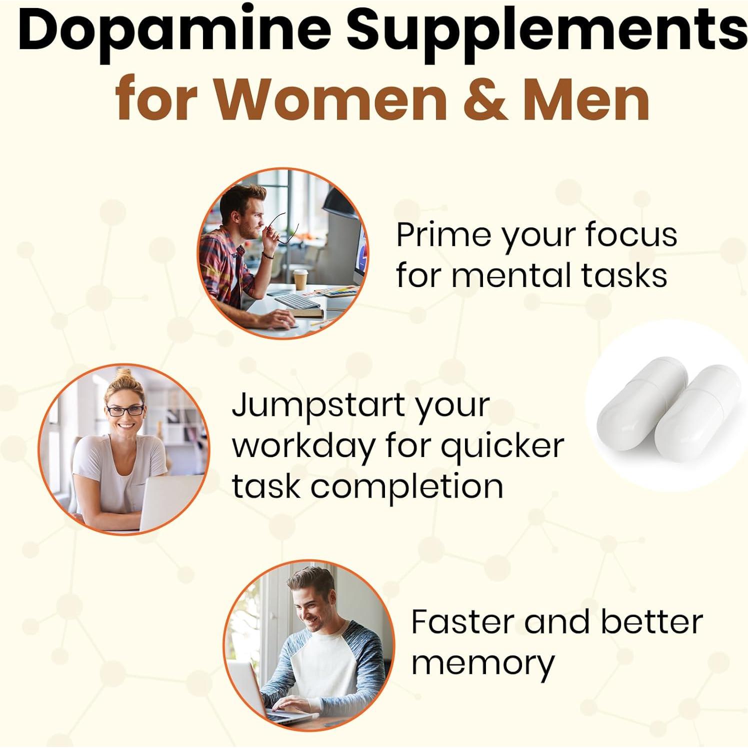 Suplemento de Dopamina Sejahtera 60 Cápsulas - Enfoque y Claridad