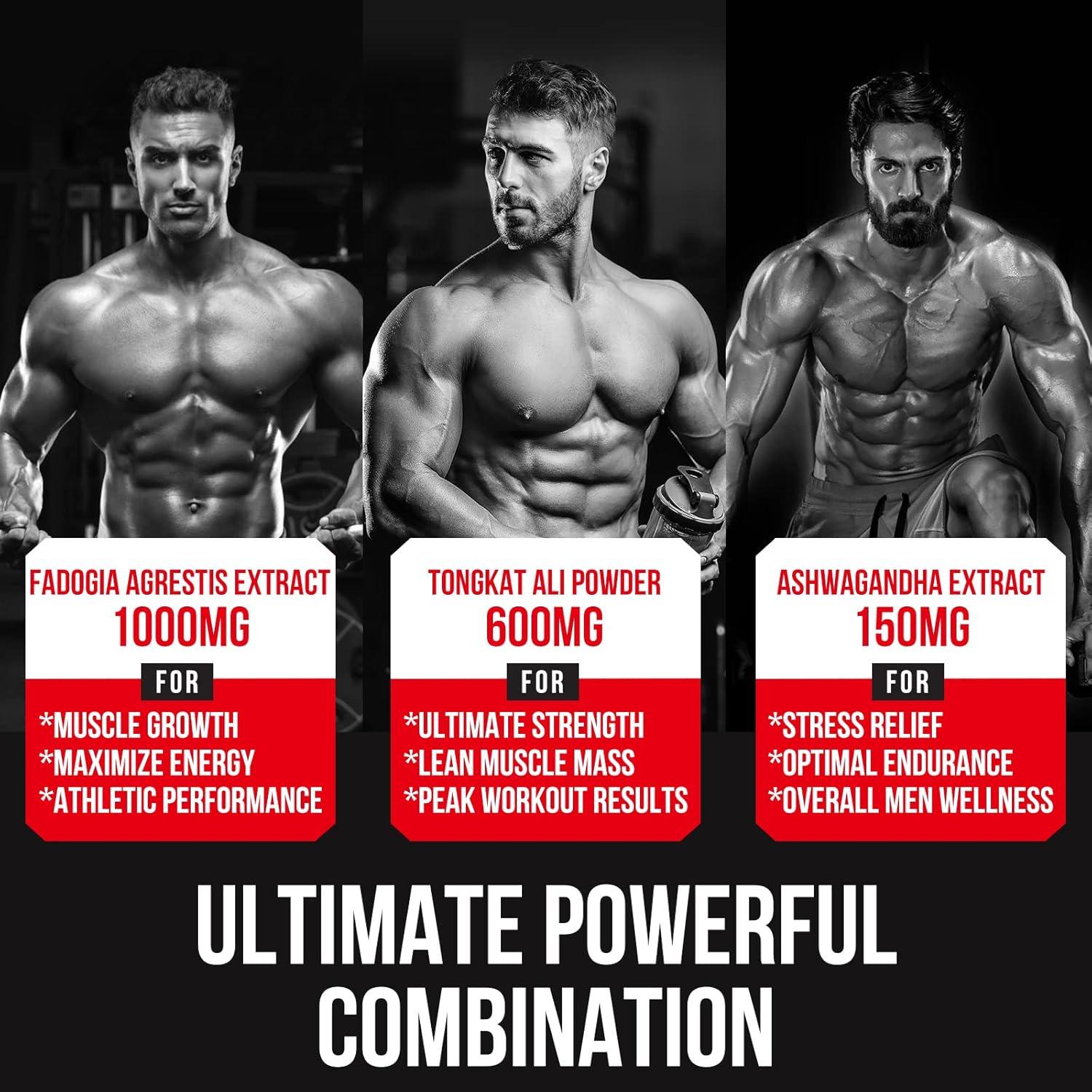 Suplemento Fadogia Agrestis 1600mg Thalacy con Ashwagandha 120 Cápsulas