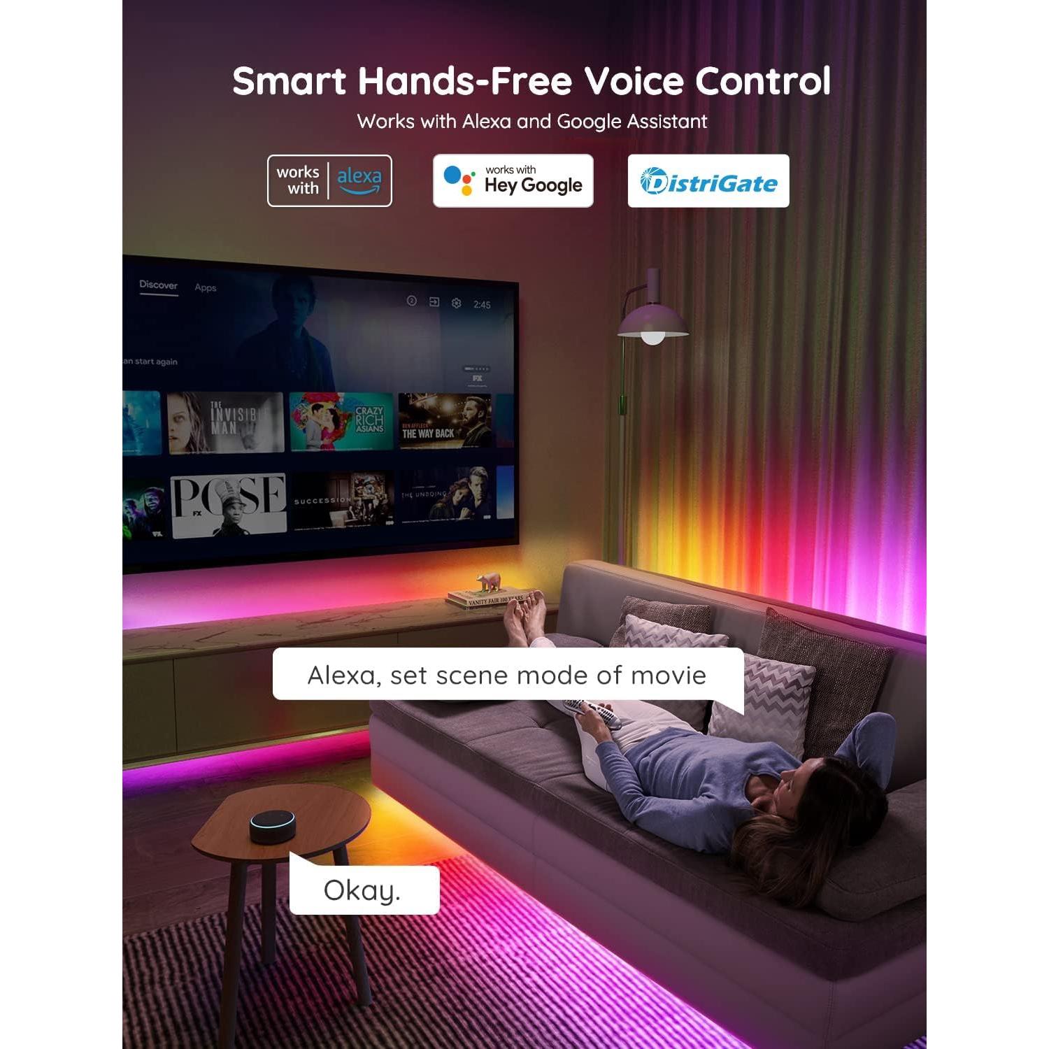 Govee Luces LED 20m RGBIC Inteligentes para Dormitorio