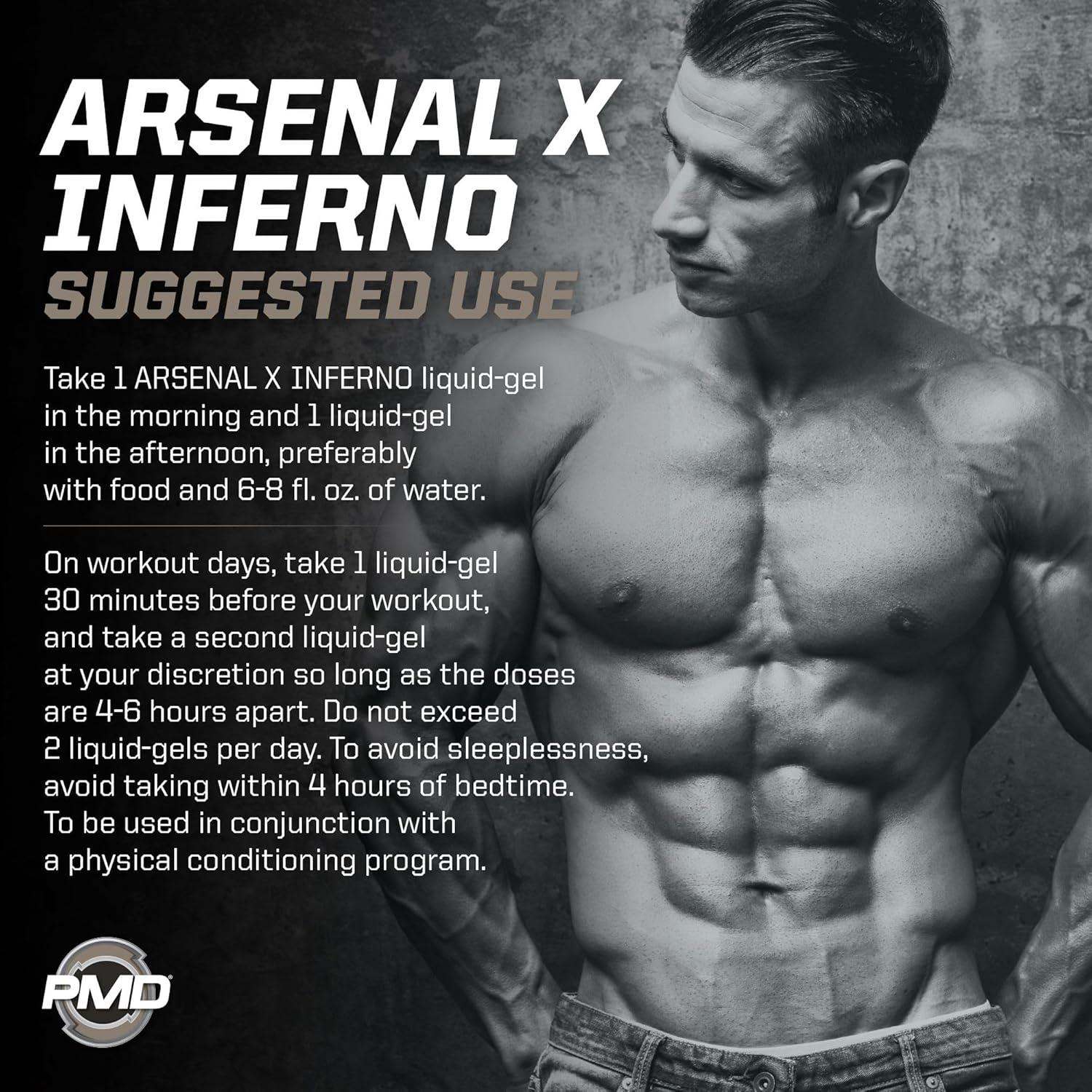 PMD Sports Arsenal X Inferno Gel Termogénico 120 Geles