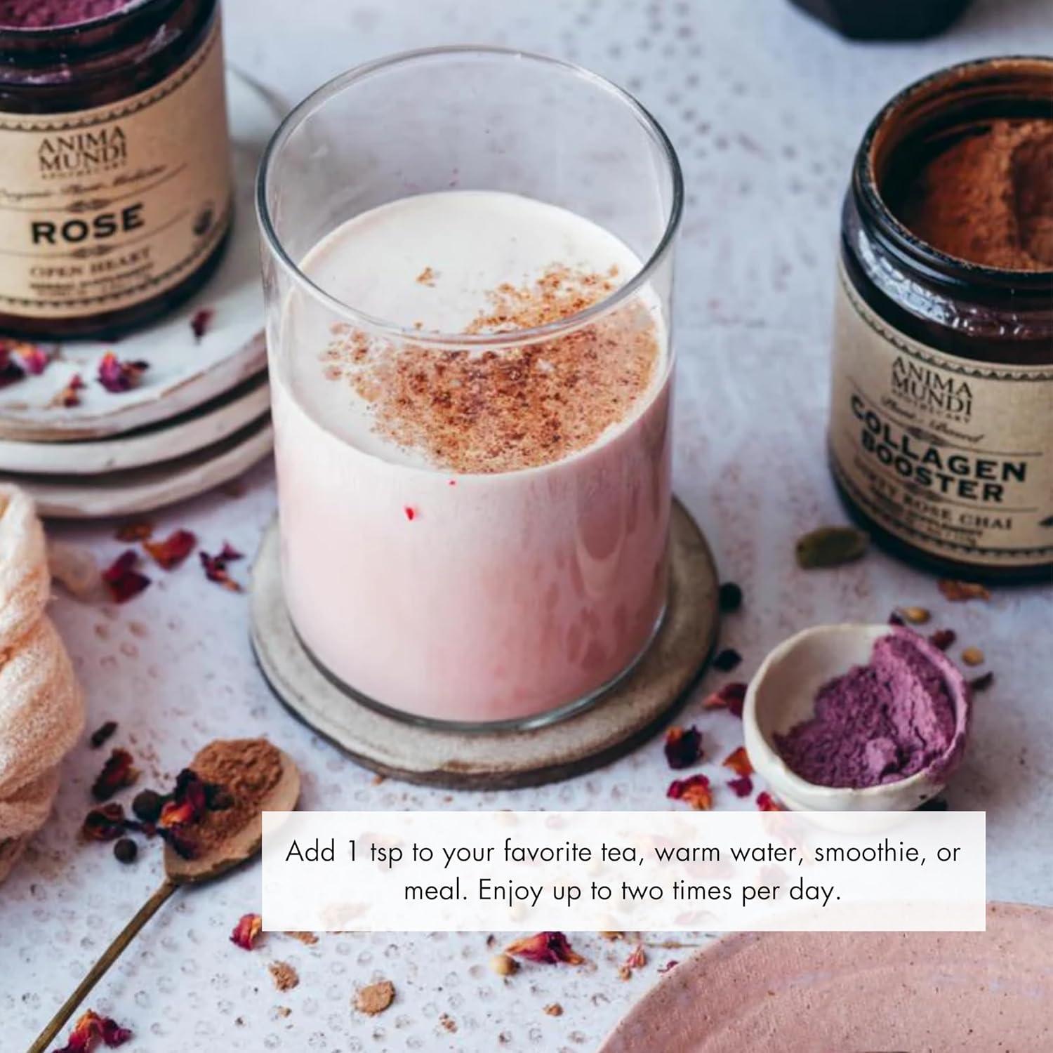 Polvo Aumentador de Colágeno Vegano Anima Mundi 113g - Chai Rosa Sucio