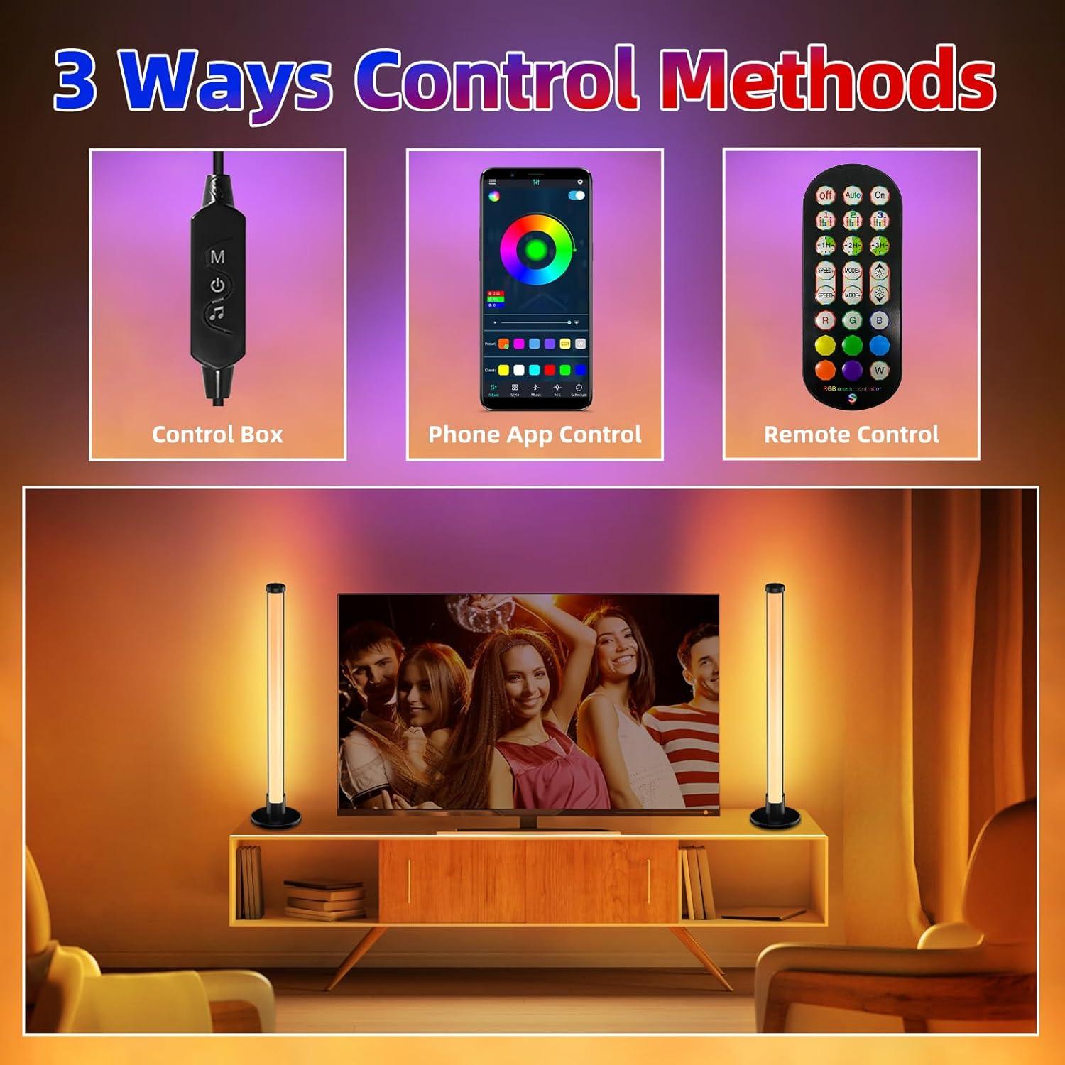 Barra de Luz LED ELOUYCKE 43.94 cm RGB con Control APP