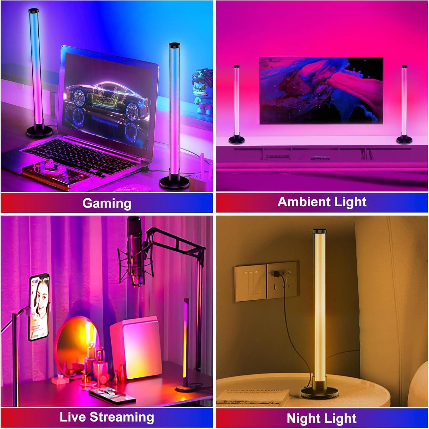 Barra de Luz LED ELOUYCKE 43.94 cm RGB con Control APP