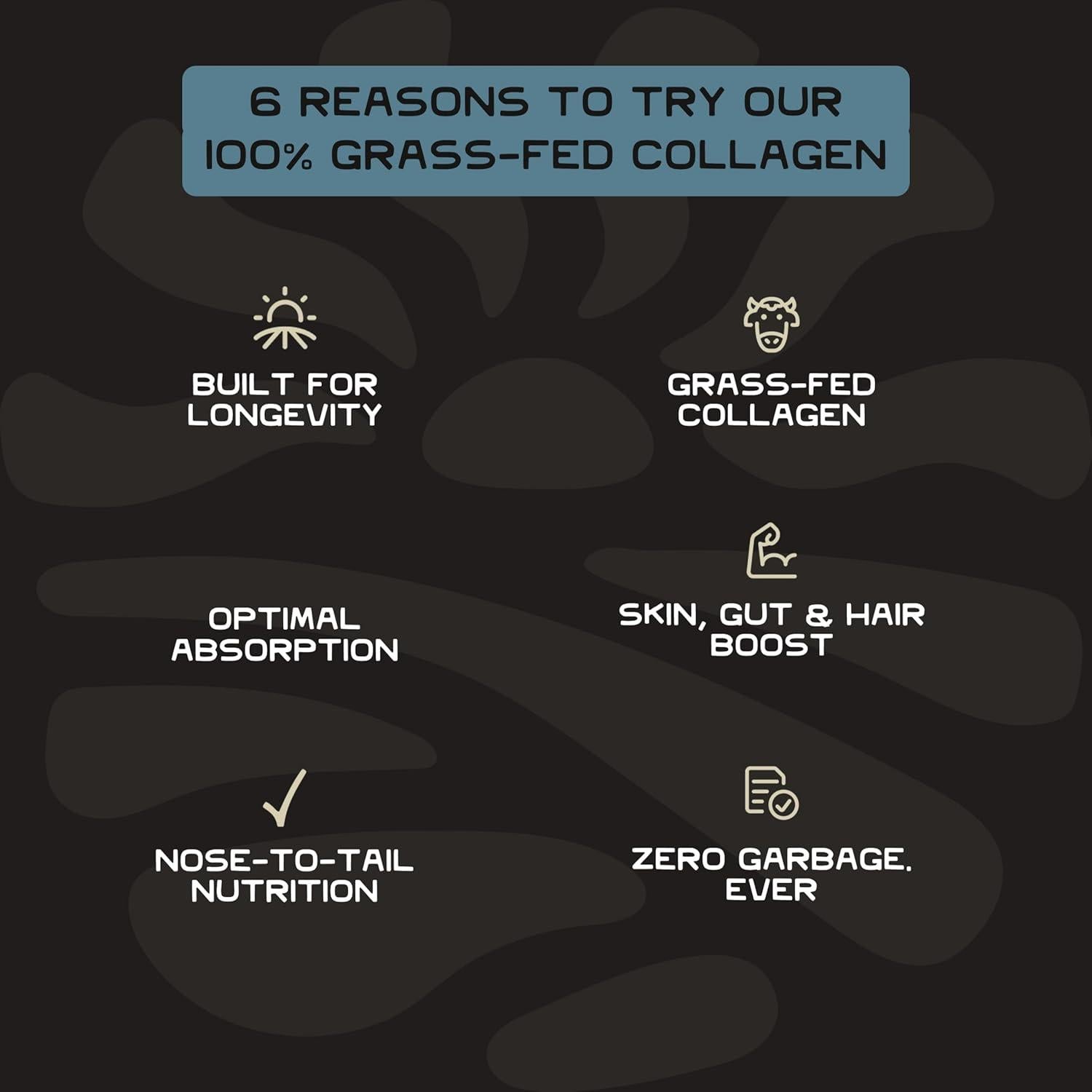 Colágeno en Polvo Lineage Provisions 100% Alimentado con Pasto - 30 Porciones