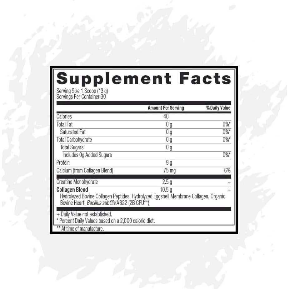 Creatina y Colágeno en Polvo Sin Sabor Beyond Organic 390g