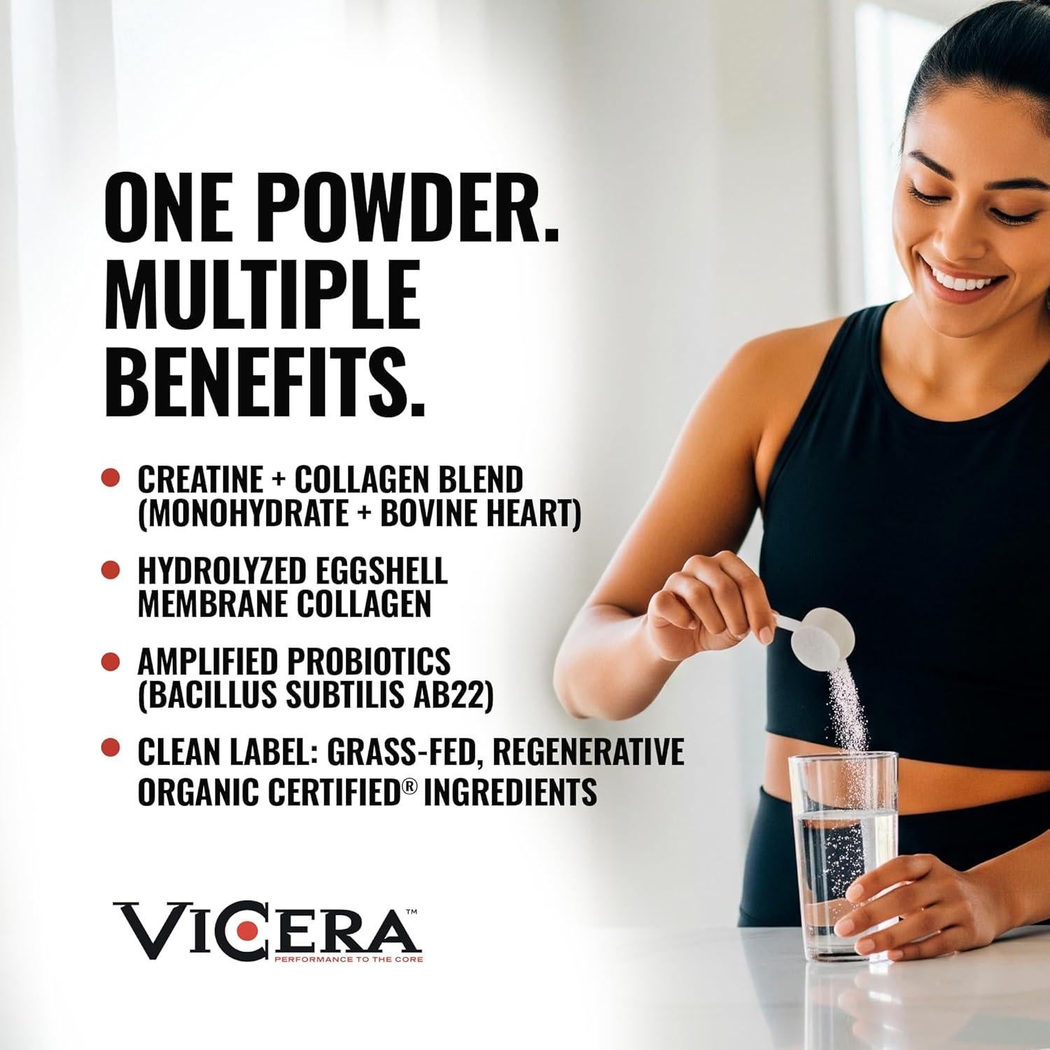 Creatina y Colágeno en Polvo Sin Sabor Beyond Organic 390g