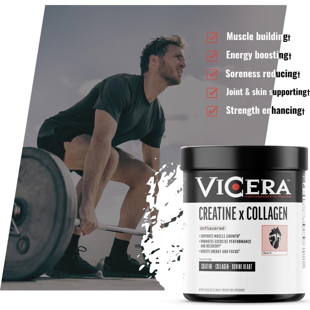 Creatina y Colágeno en Polvo Sin Sabor Beyond Organic 390g