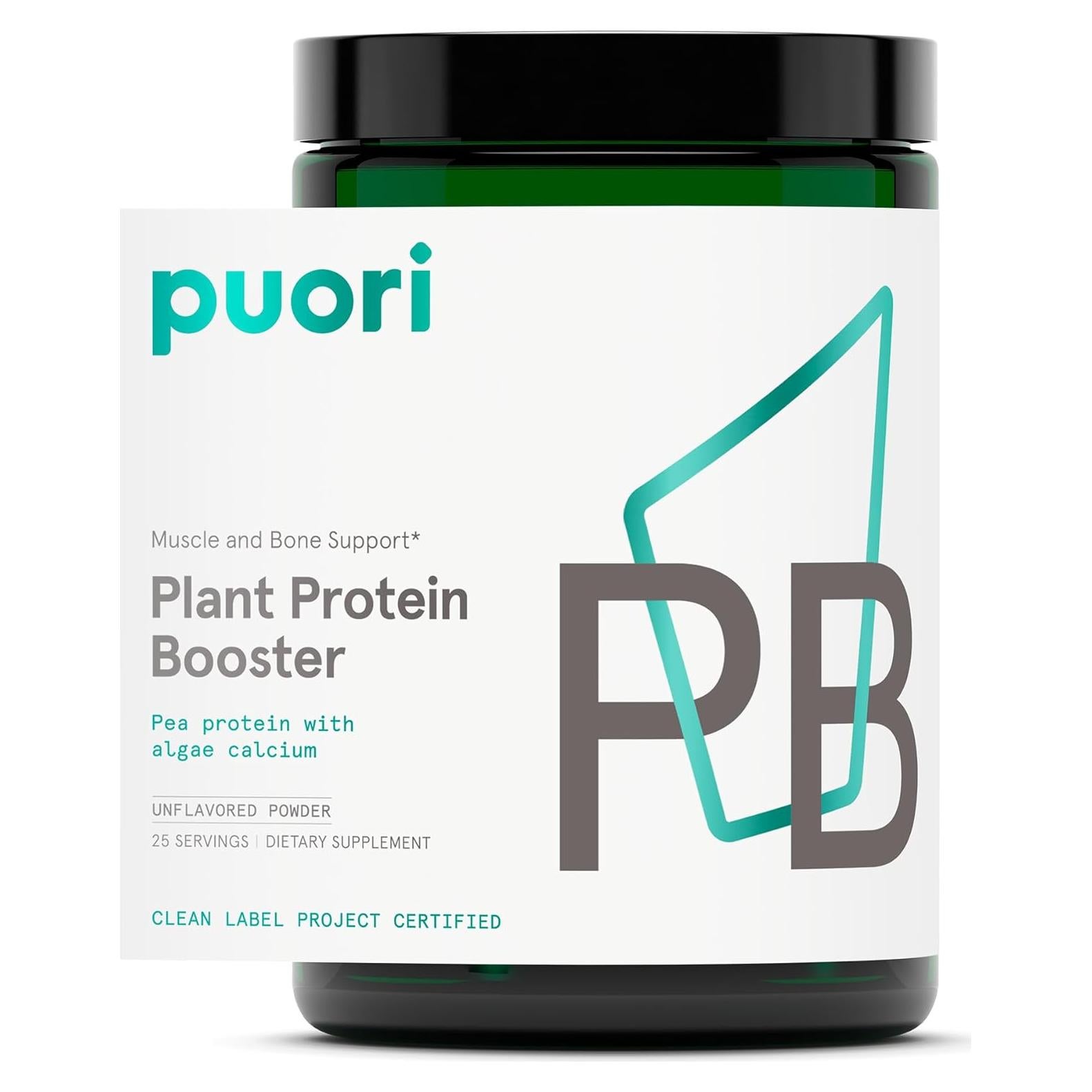 Puori Aumentador de Proteína Vegetal Vegano 25 Porciones Sabor Neutral