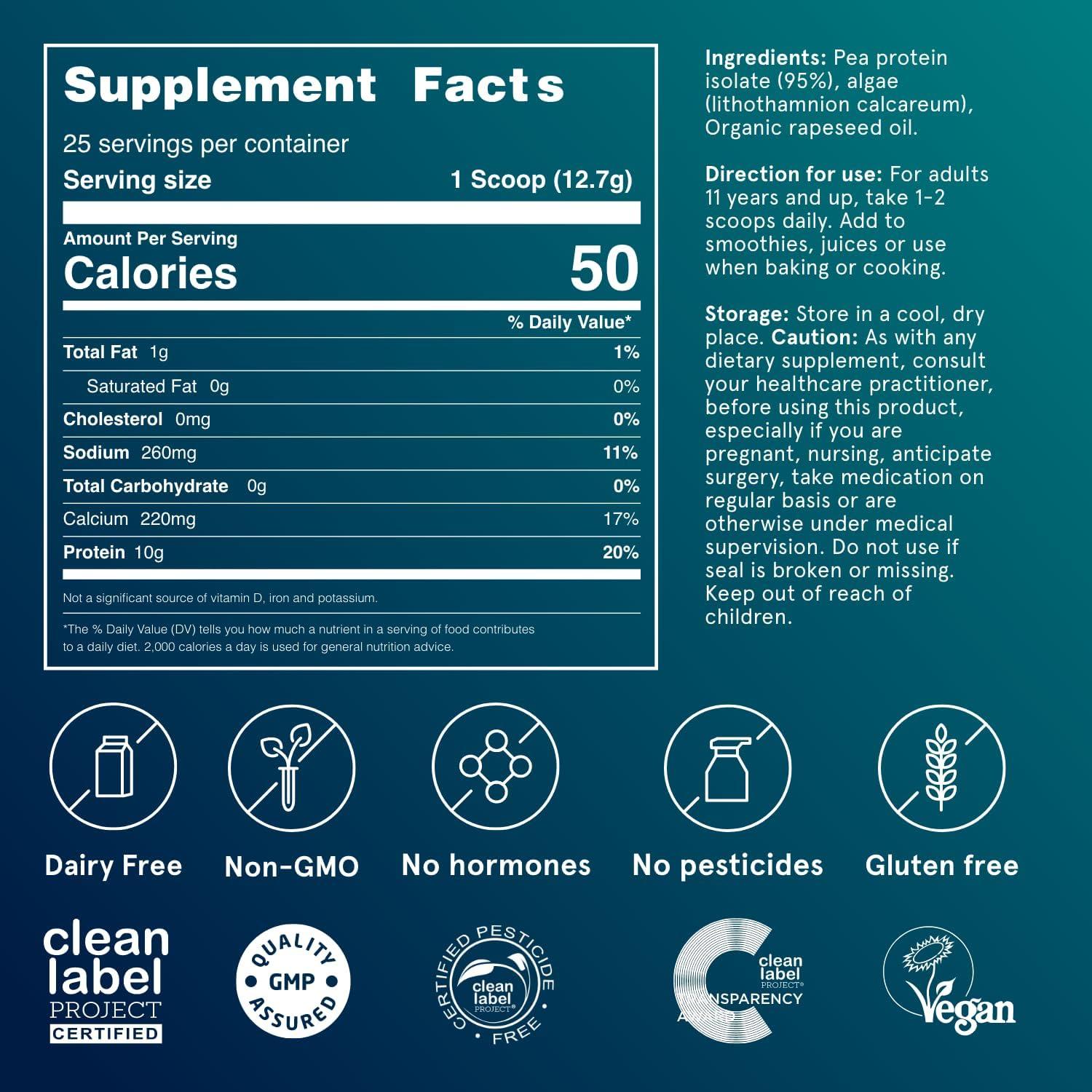 Puori Aumentador de Proteína Vegetal Vegano 25 Porciones Sabor Neutral