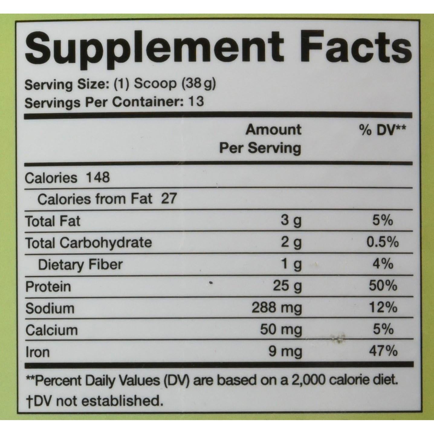 Proteína de Guisante Olympian Labs Vainilla 494g 13 Porciones