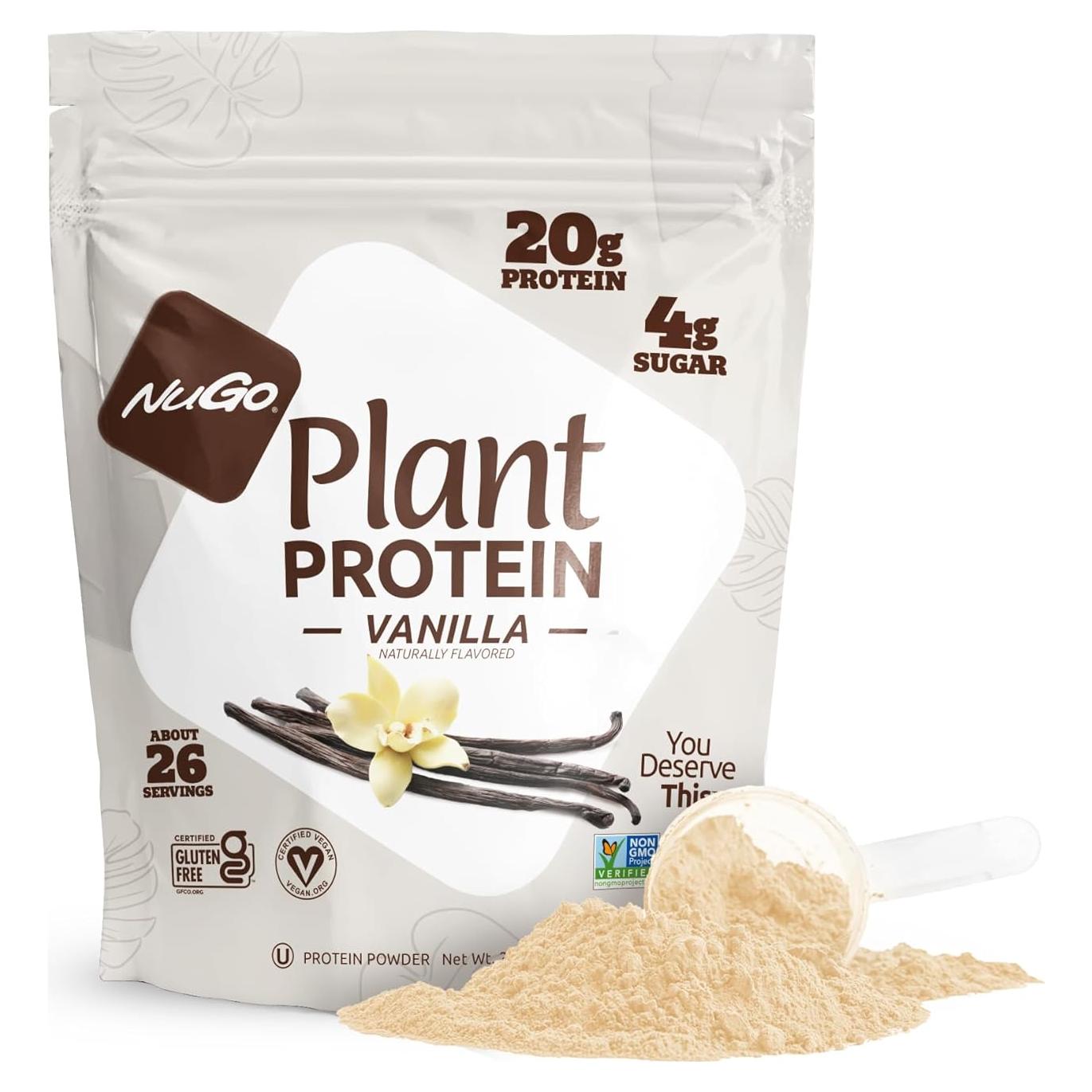 Polvo de Proteína Vegetal NuGo Vainilla 0.91 kg 20g Proteína