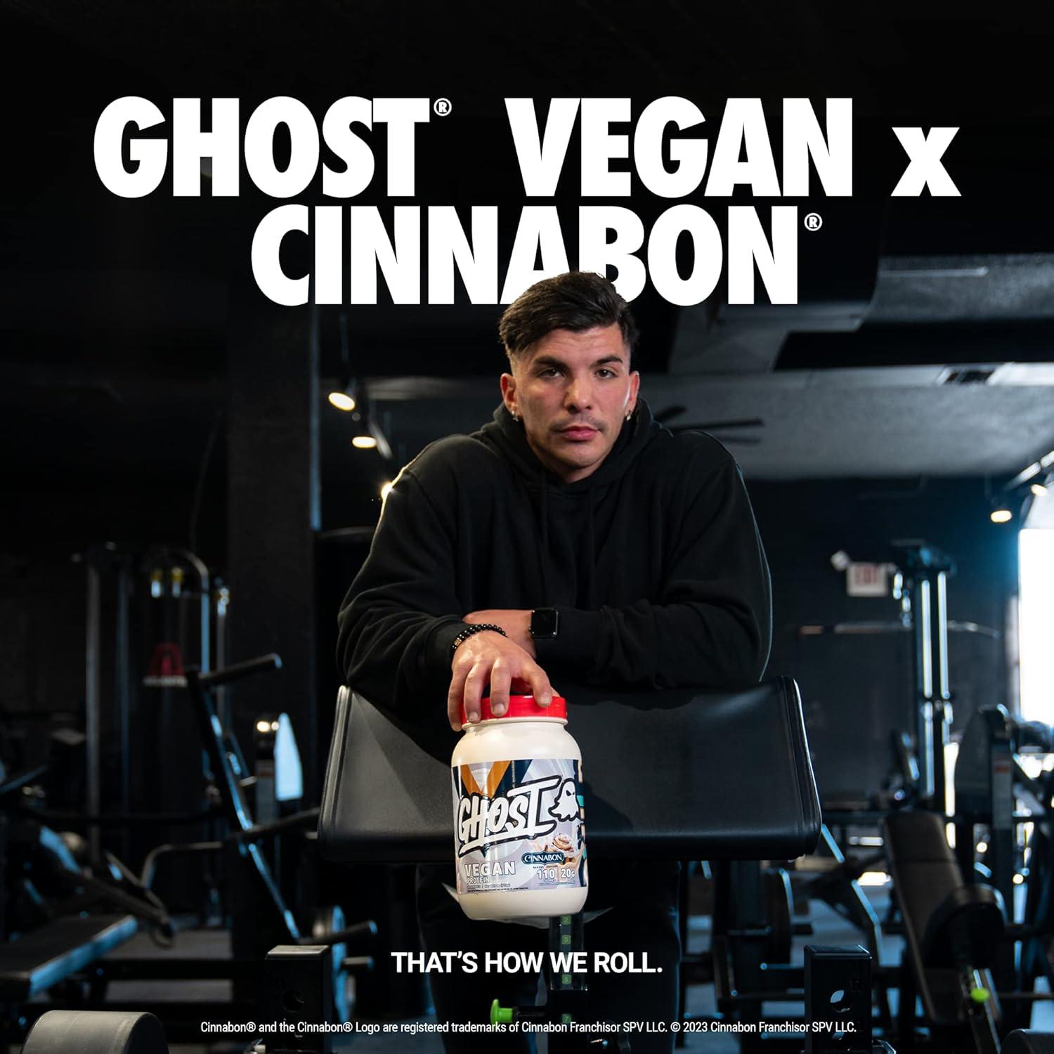 Proteína Vegana GHOST Cinnabon 0.91kg - 20g por Porción
