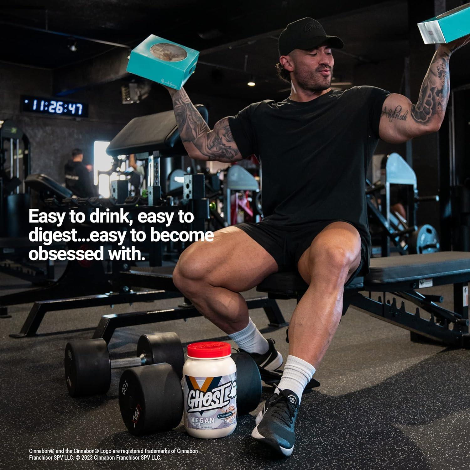 Proteína Vegana GHOST Cinnabon 0.91kg - 20g por Porción