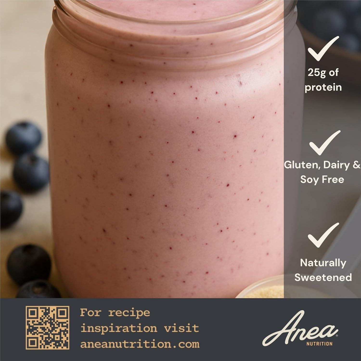 Proteína de Clara de Huevo Anea - Vainilla 25g Proteína