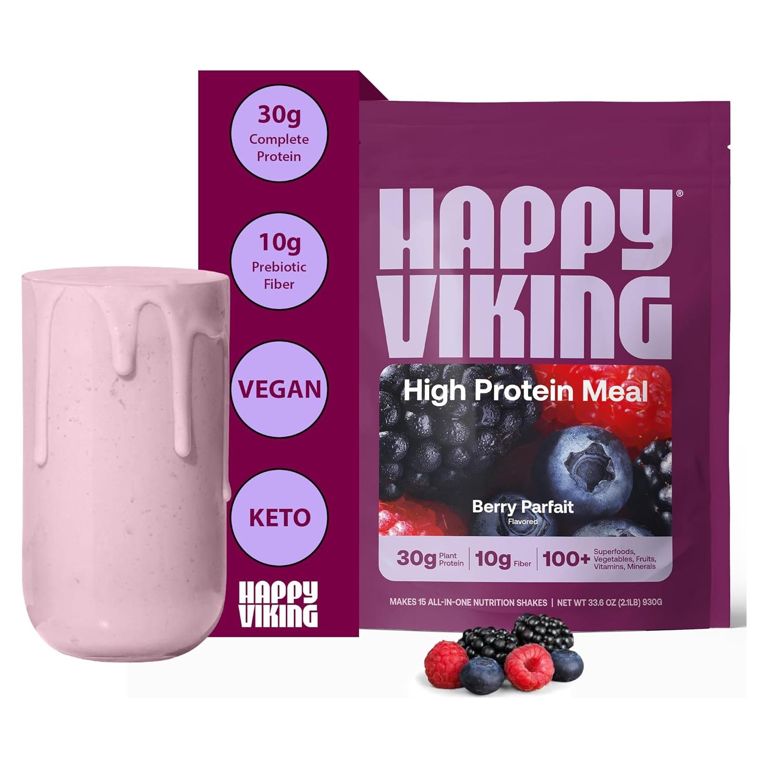 Polvo de Proteína Vegana Happy Viking Berry Parfait 30g