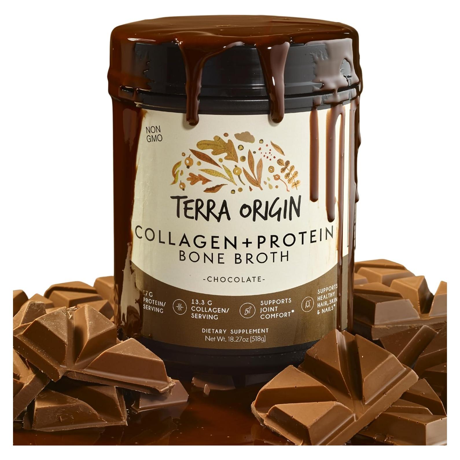 TERRA ORIGIN Polvo de Colágeno Hidrolizado Chocolate 0.54 kg