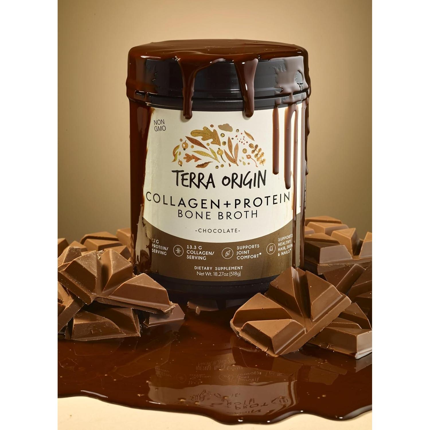 TERRA ORIGIN Polvo de Colágeno Hidrolizado Chocolate 0.54 kg
