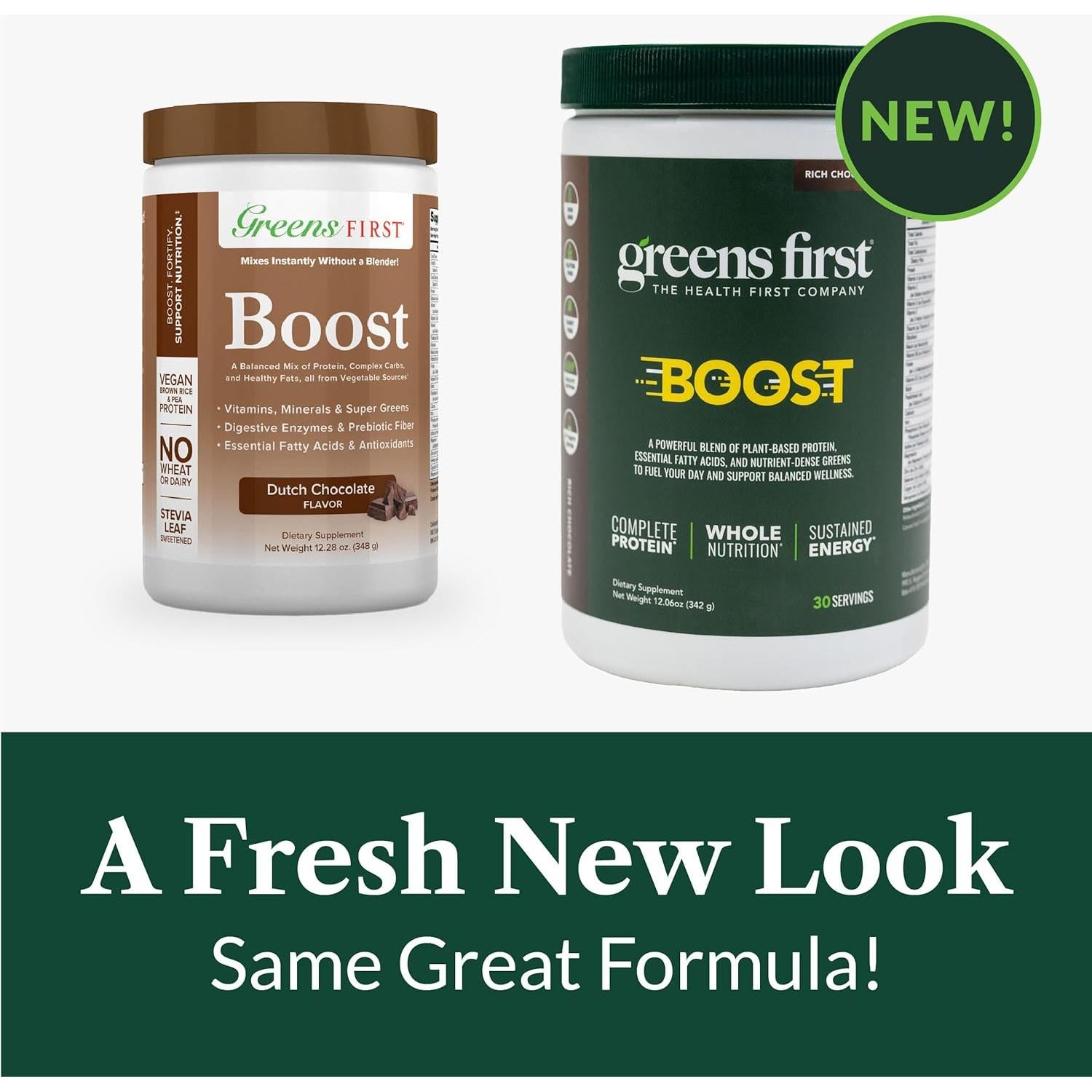 Greens First Boost - Proteína Vegana Chocolate 416g