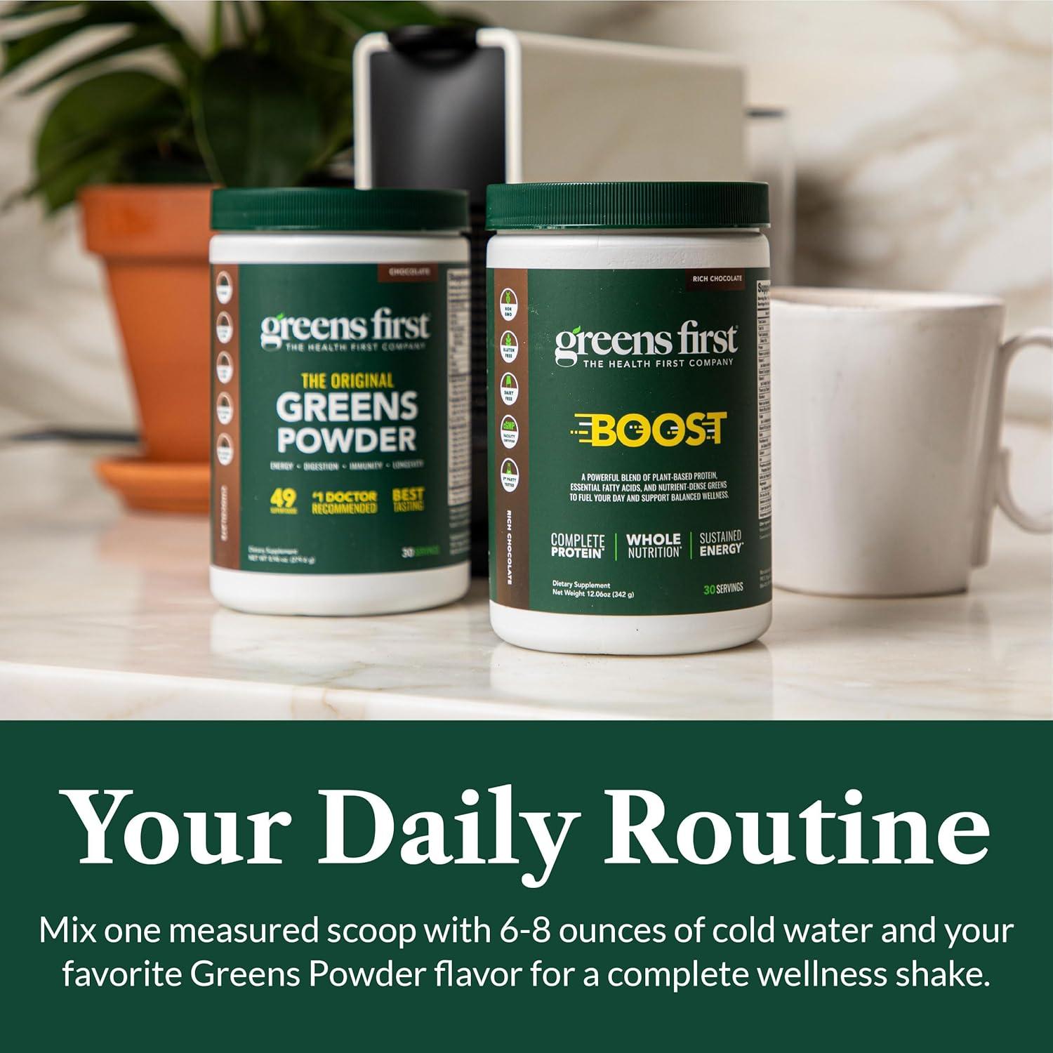 Greens First Boost - Proteína Vegana Chocolate 416g