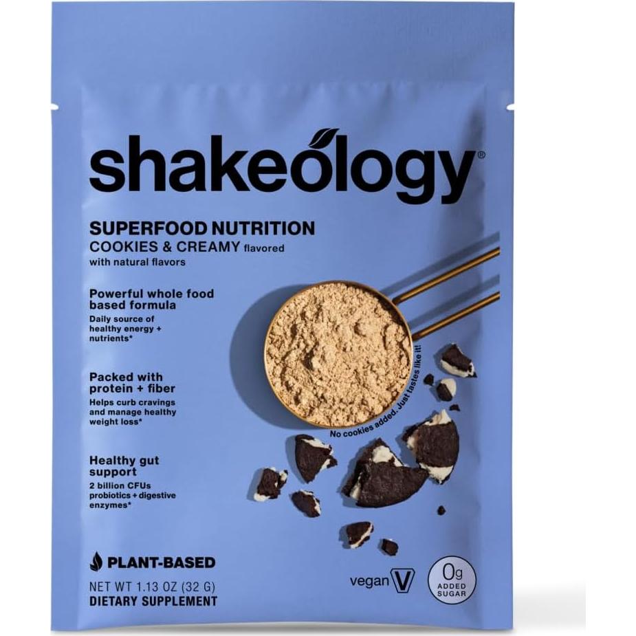 BODi Shakeology Galletas y Crema Vegano 0g Azúcar Añadido 14 Porciones